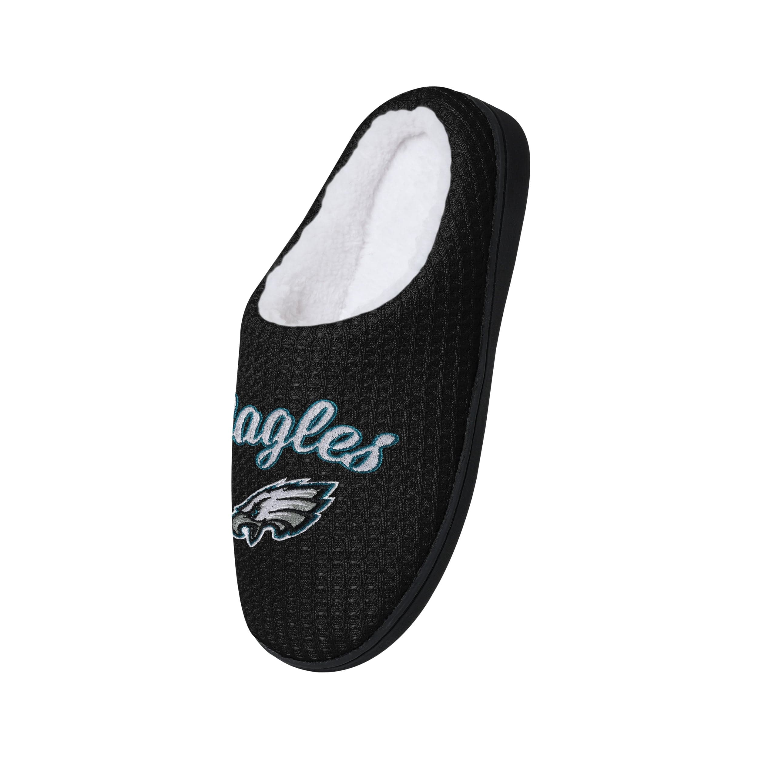 Philadelphia Eagles NFL Womens Sherpa Lined Memory Foam Slippers - Image 4