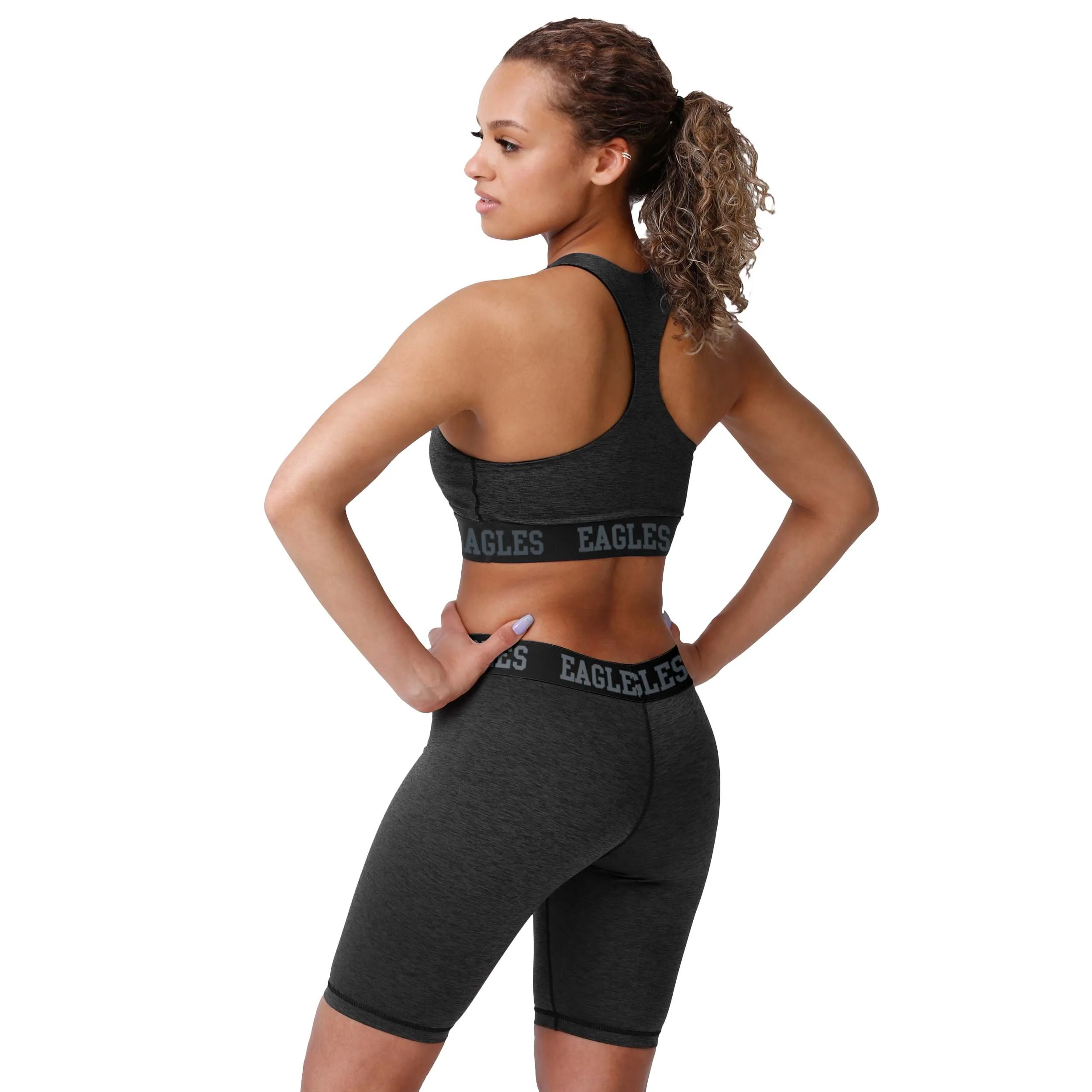 Philadelphia Eagles NFL Womens Team Color Static Bike Shorts - Image 3
