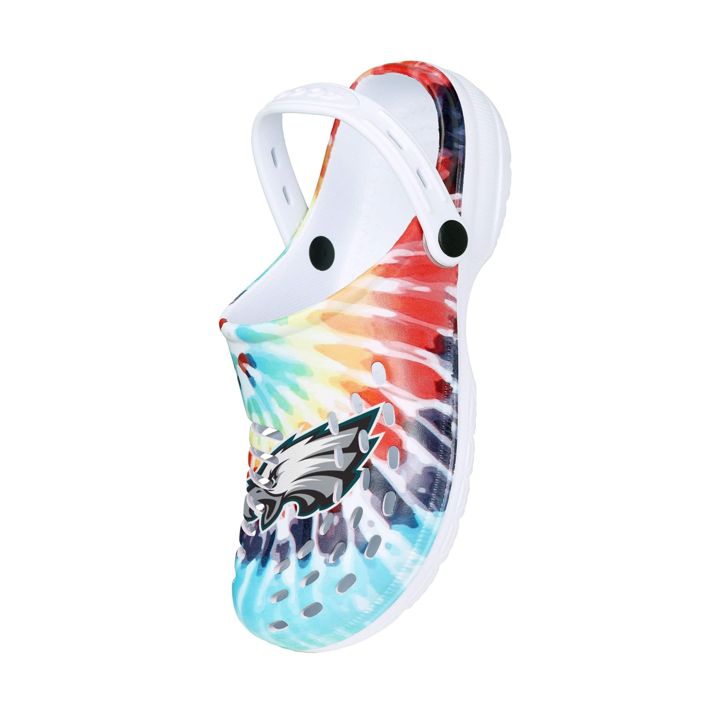 Philadelphia Eagles NFL Womens Tie-Dye Clog With Strap - Image 3