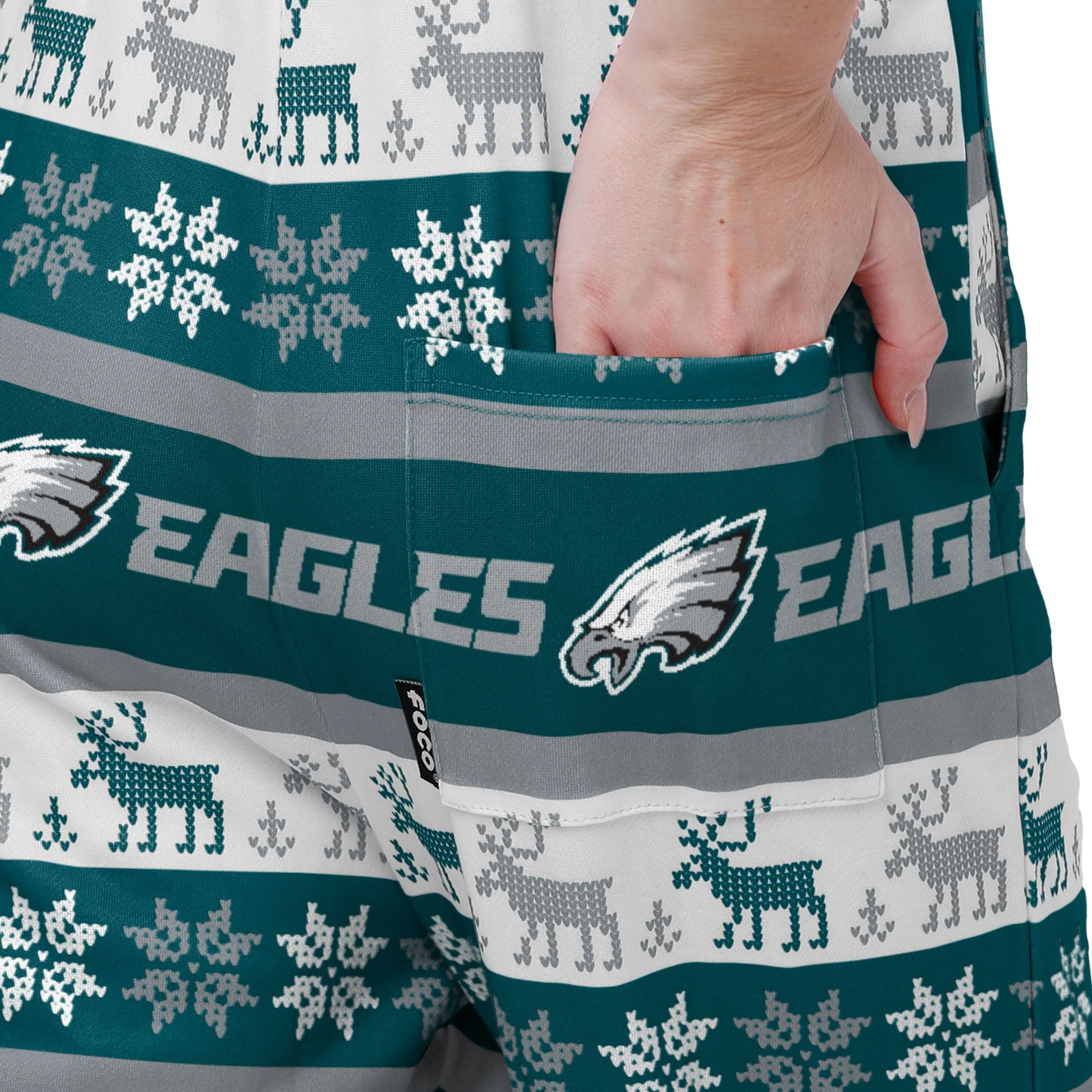 Philadelphia Eagles NFL Womens Ugly Home Gating Bib Overalls - Image 6