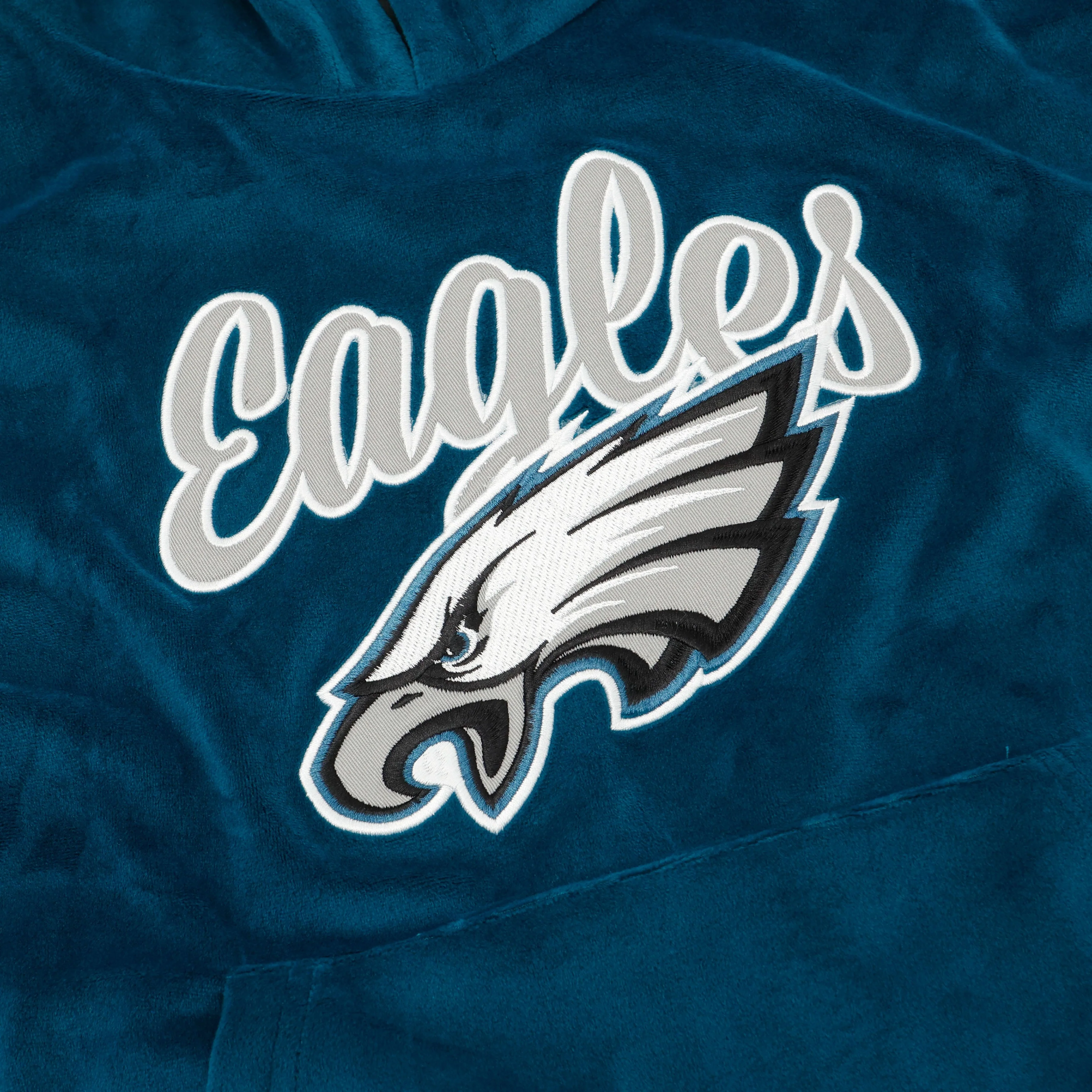 Philadelphia Eagles NFL Womens Velour Hooded Sweatshirt - Image 4