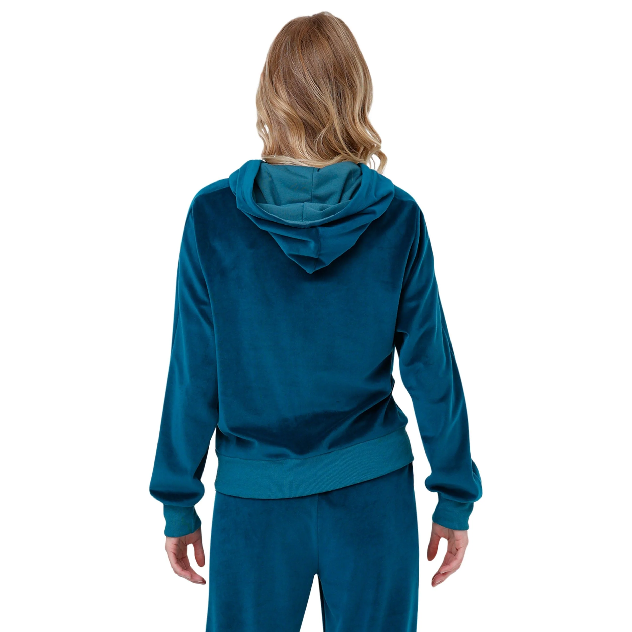 Philadelphia Eagles NFL Womens Velour Zip Up Top - Image 2