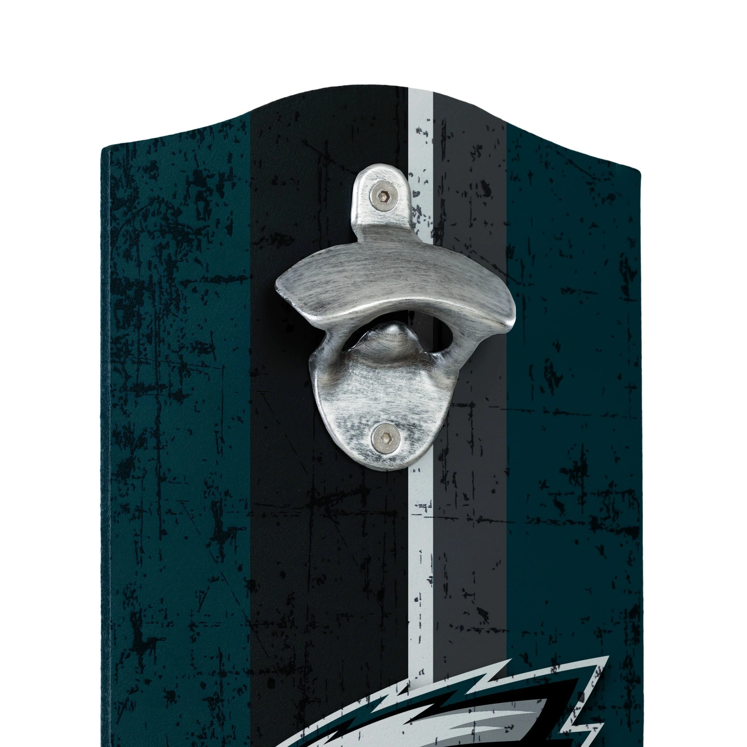 Philadelphia Eagles NFL Wooden Bottle Cap Opener Sign - Image 3