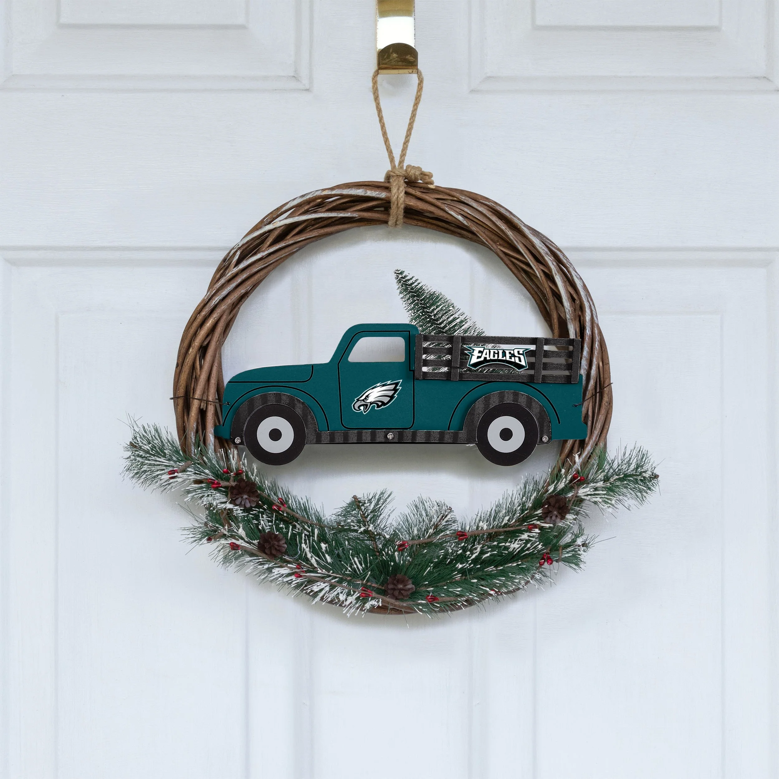 Philadelphia Eagles NFL Wreath With Truck - Image 2