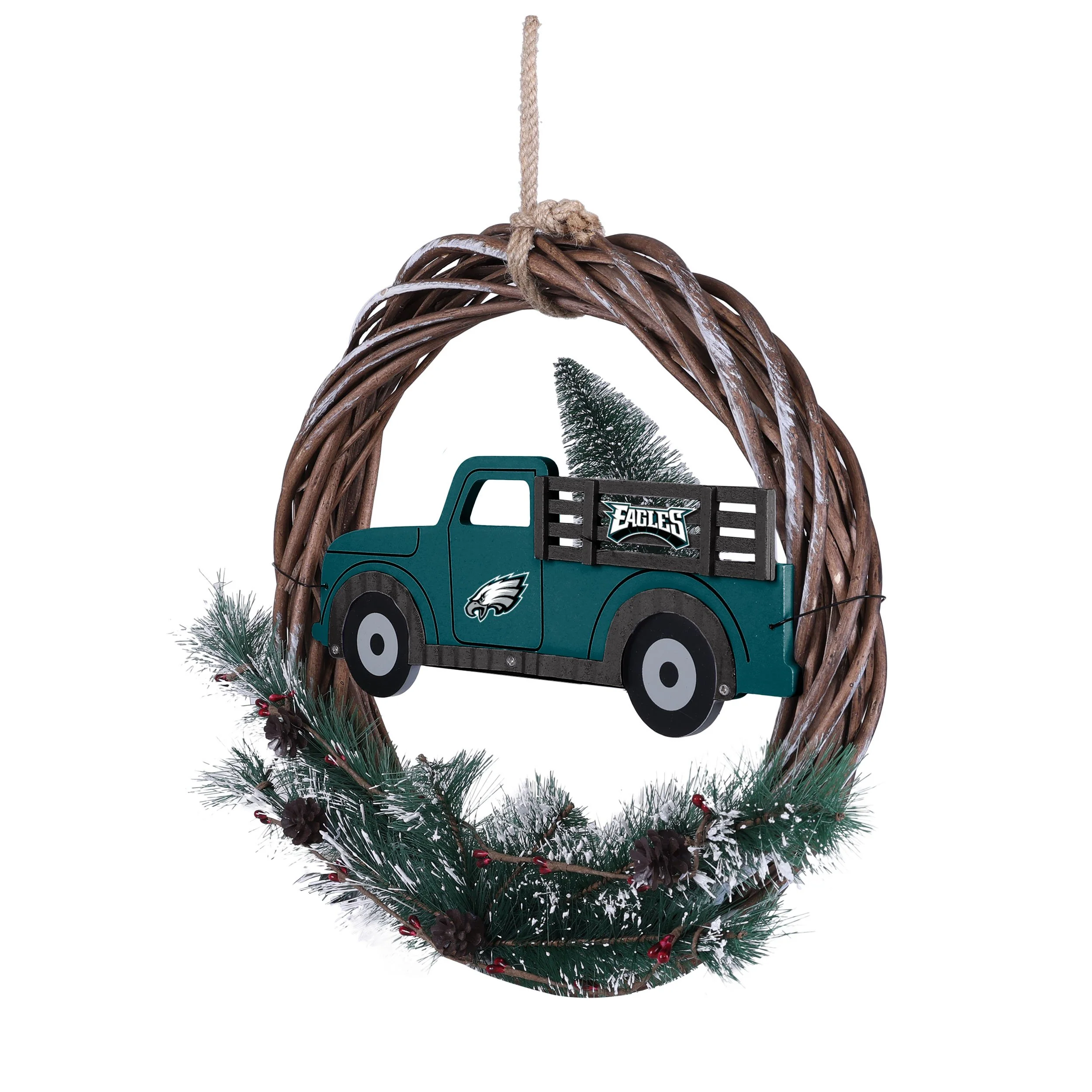 Philadelphia Eagles NFL Wreath With Truck - Image 3