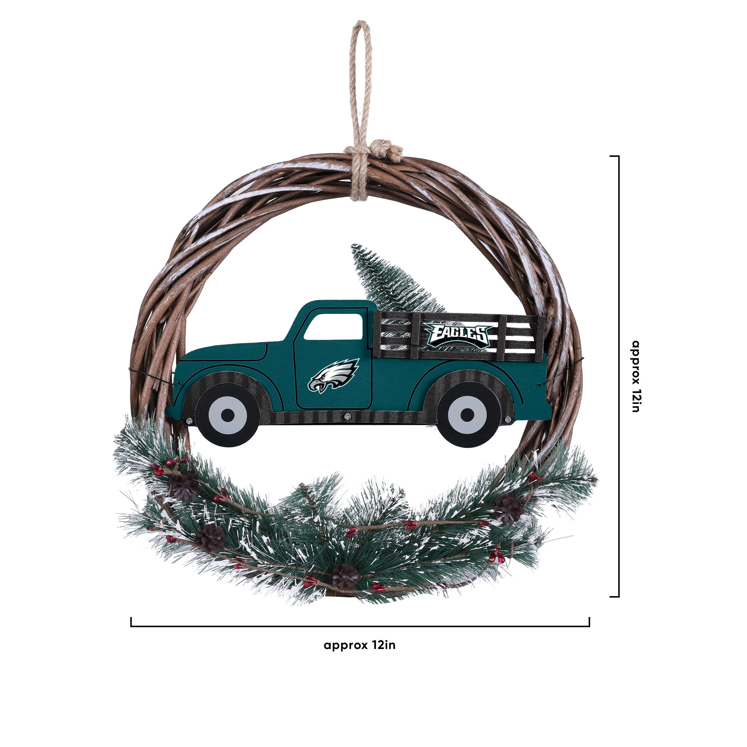 Philadelphia Eagles NFL Wreath With Truck - Image 4