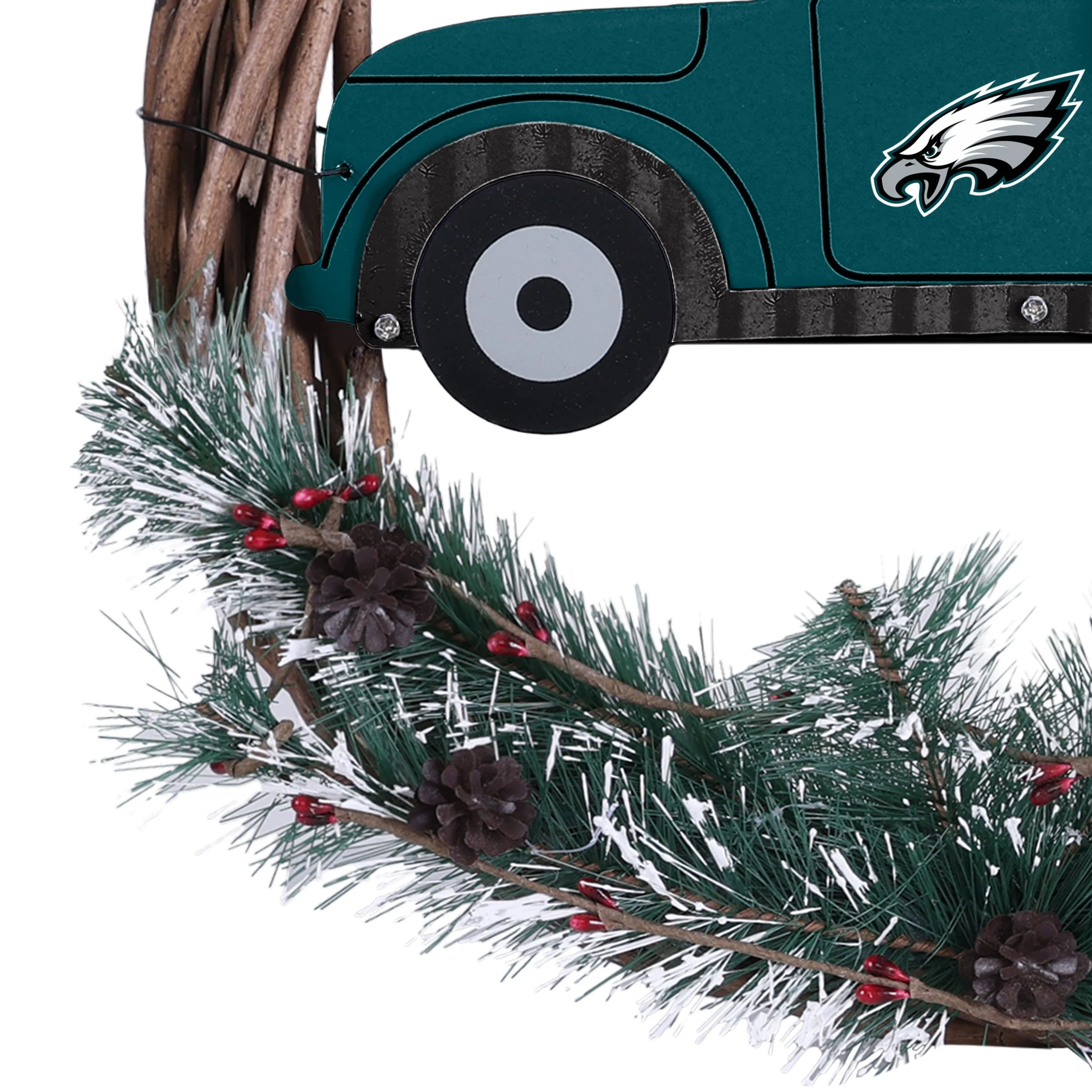 Philadelphia Eagles NFL Wreath With Truck - Image 5