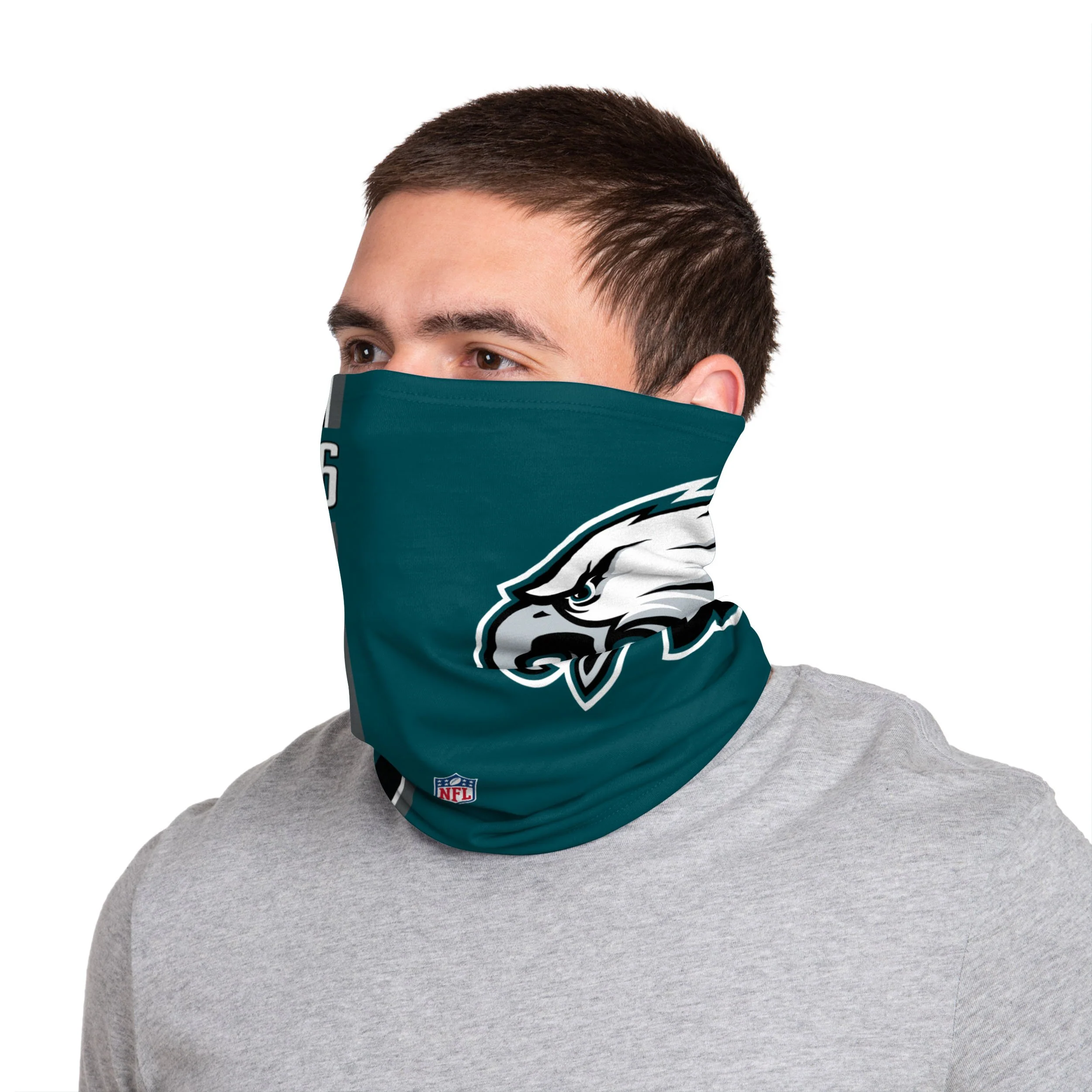 Philadelphia Eagles NFL Zach Ertz On-Field Sideline Logo Gaiter Scarf - Image 2