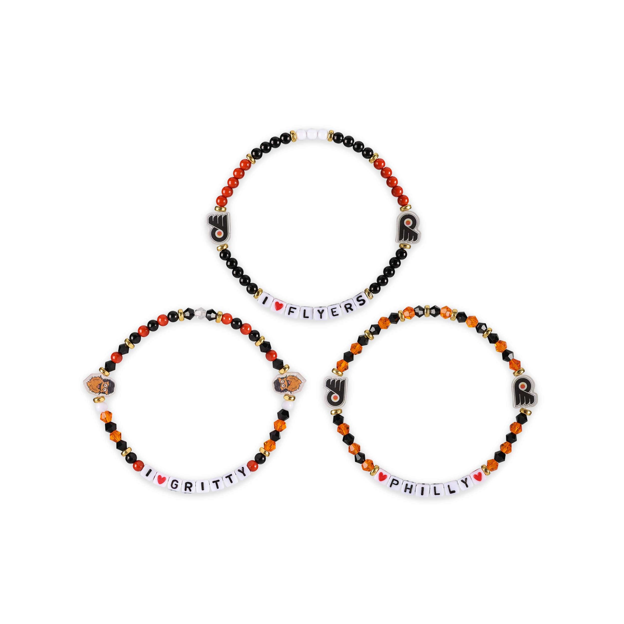 Philadelphia Flyers NHL 3 Pack Friendship Bracelet - Image 3