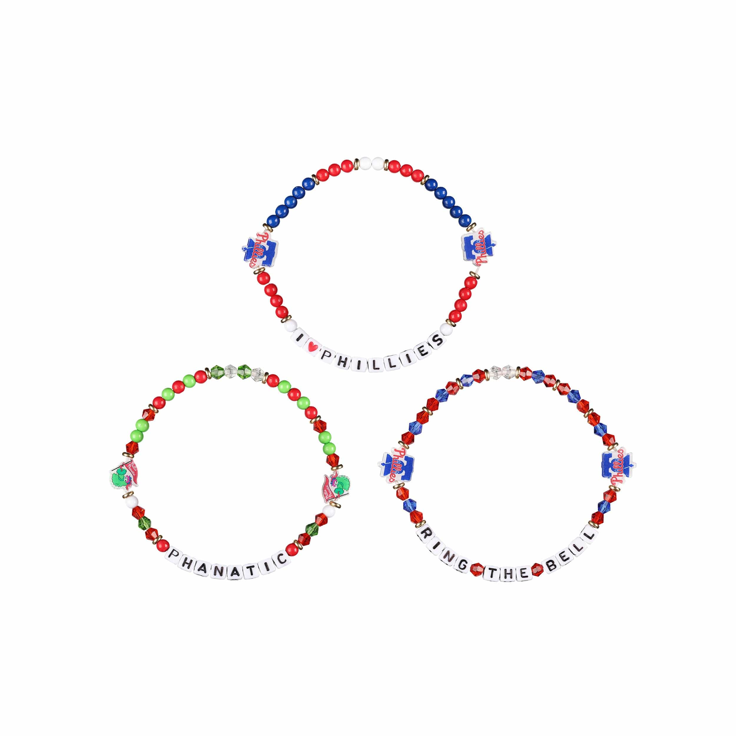Philadelphia Phillies MLB 3 Pack Friendship Bracelet - Image 3