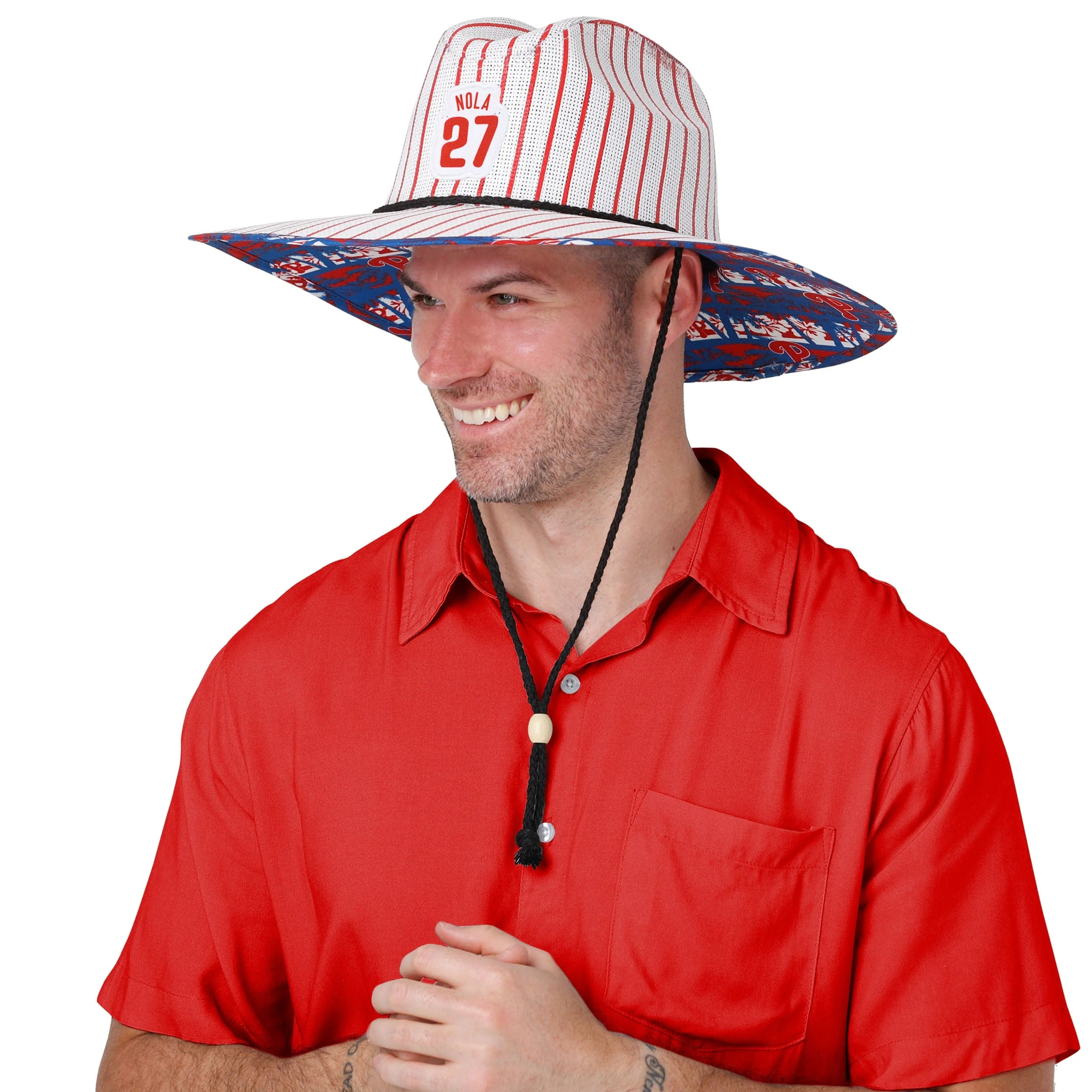 Philadelphia Phillies MLB Aaron Nola Player Straw Hat - Image 4