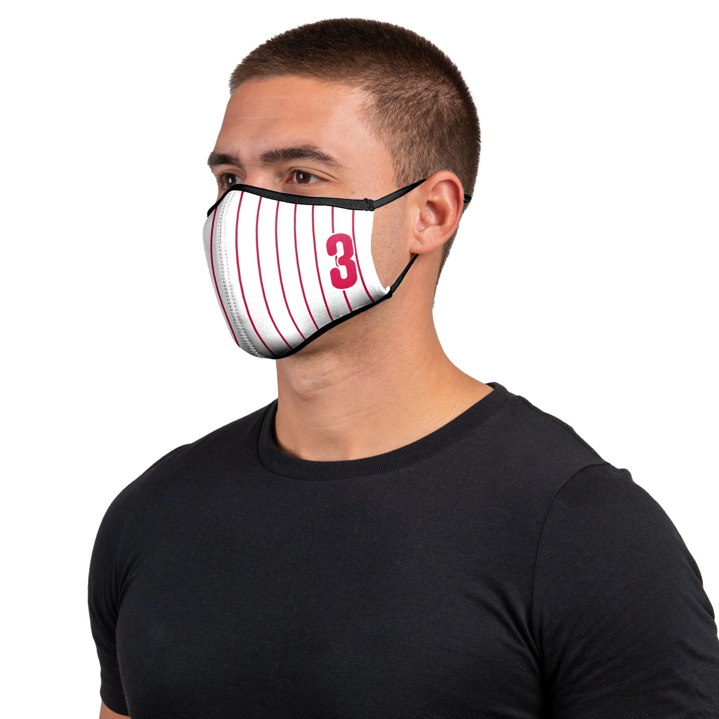 Philadelphia Phillies MLB Bryce Harper On-Field Adjustable Pinstripe Sport Face Cover - Image 2