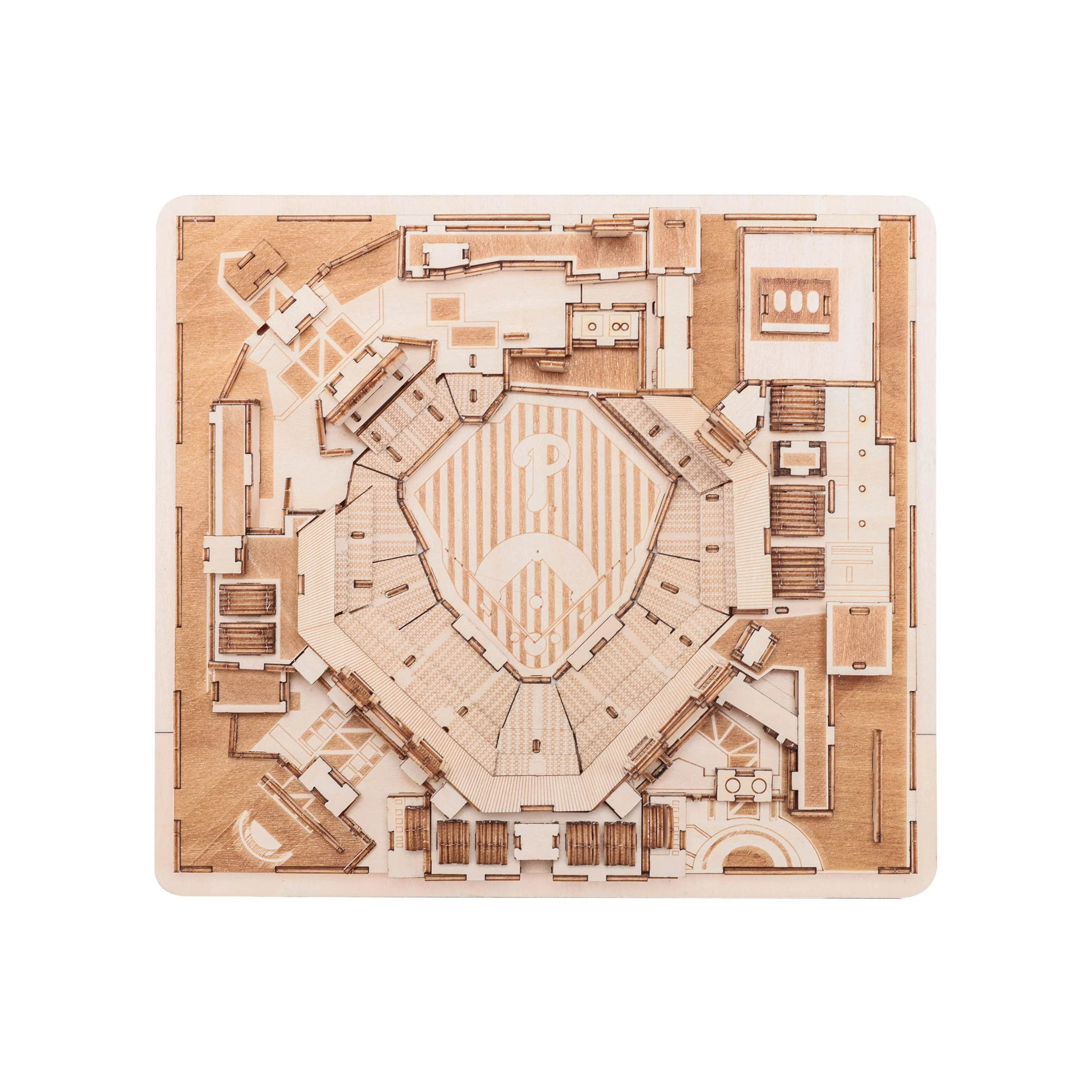 Philadelphia Phillies MLB Citizens Bank Park Wood PZLZ Stadium - Image 5