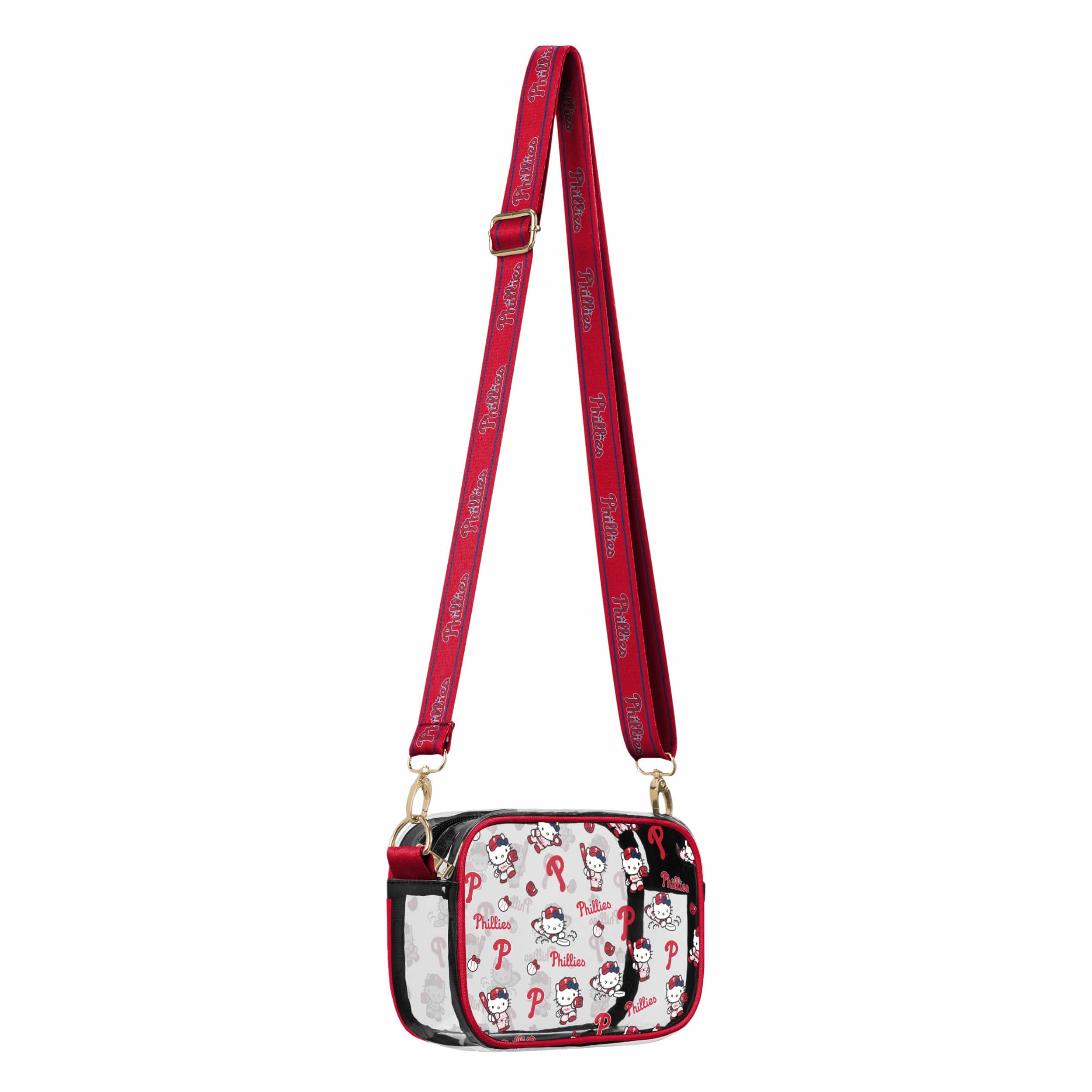 Philadelphia Phillies MLB Hello Kitty® Clear Crossbody Bag (PREORDER - SHIPS EARLY JULY) - Image 2