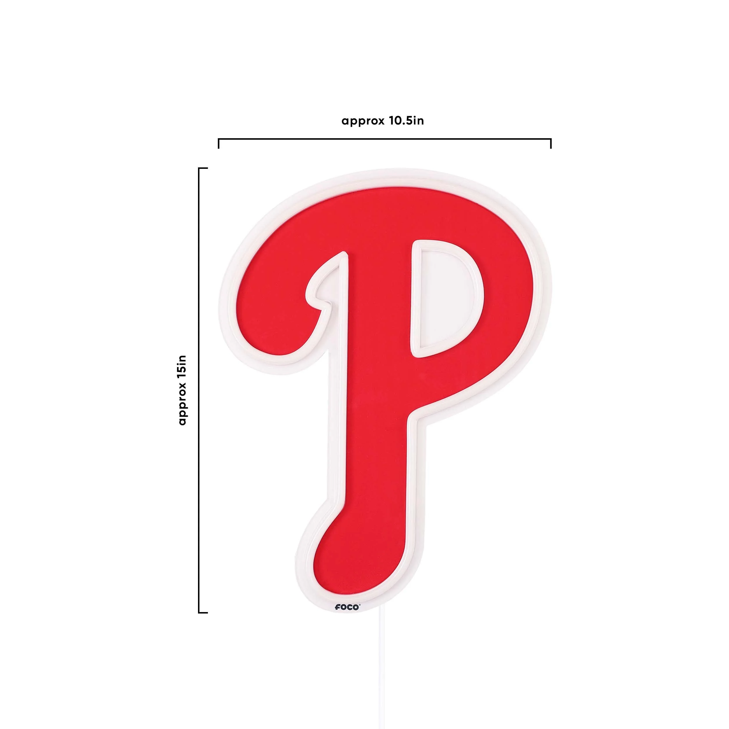 Philadelphia Phillies MLB LED Neon Light Up Team Logo Sign - Image 4