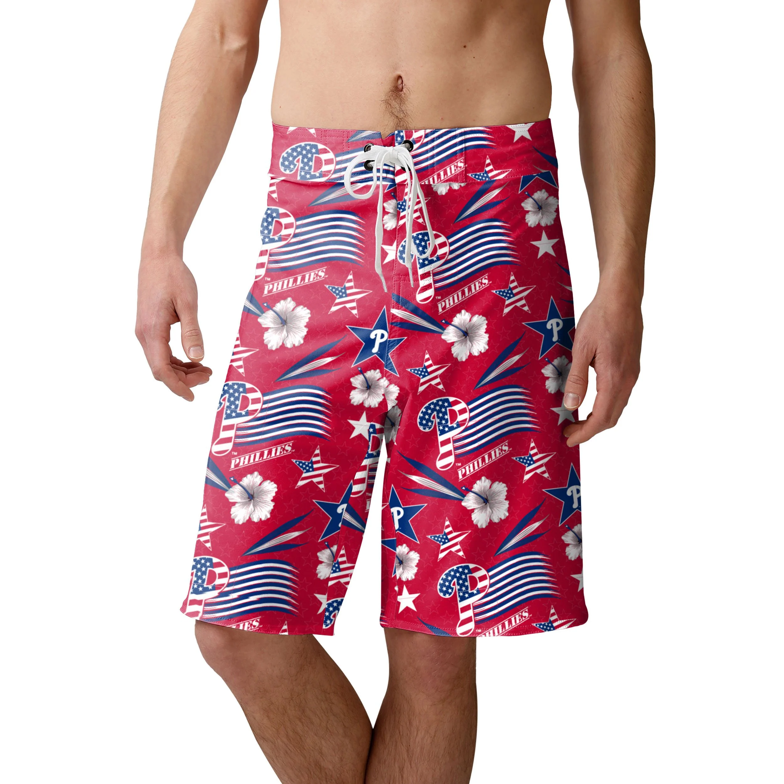 Philadelphia Phillies MLB Mens Americana Boardshorts - Image 2