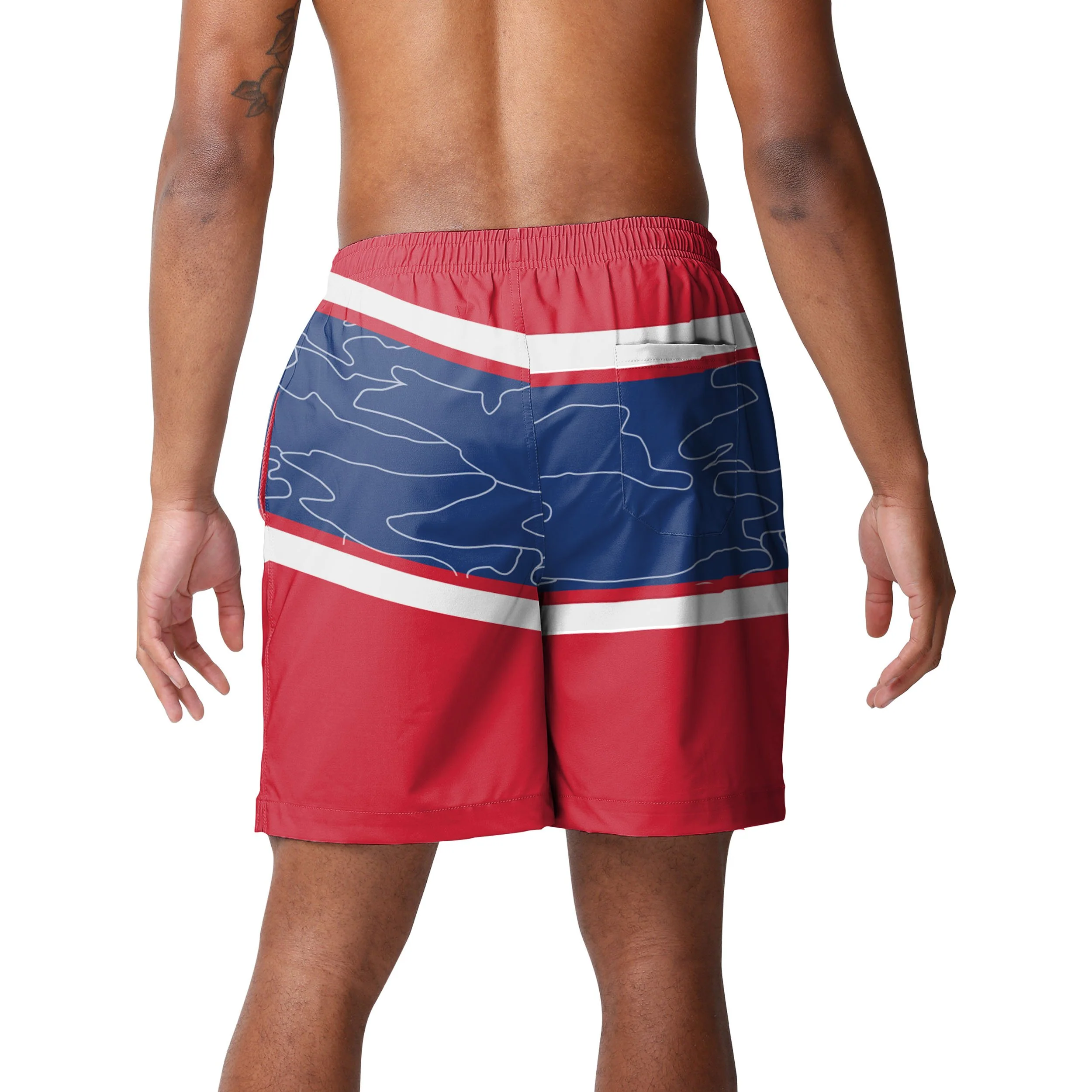 Philadelphia Phillies MLB Mens Big Wordmark Swimming Trunks - Image 3