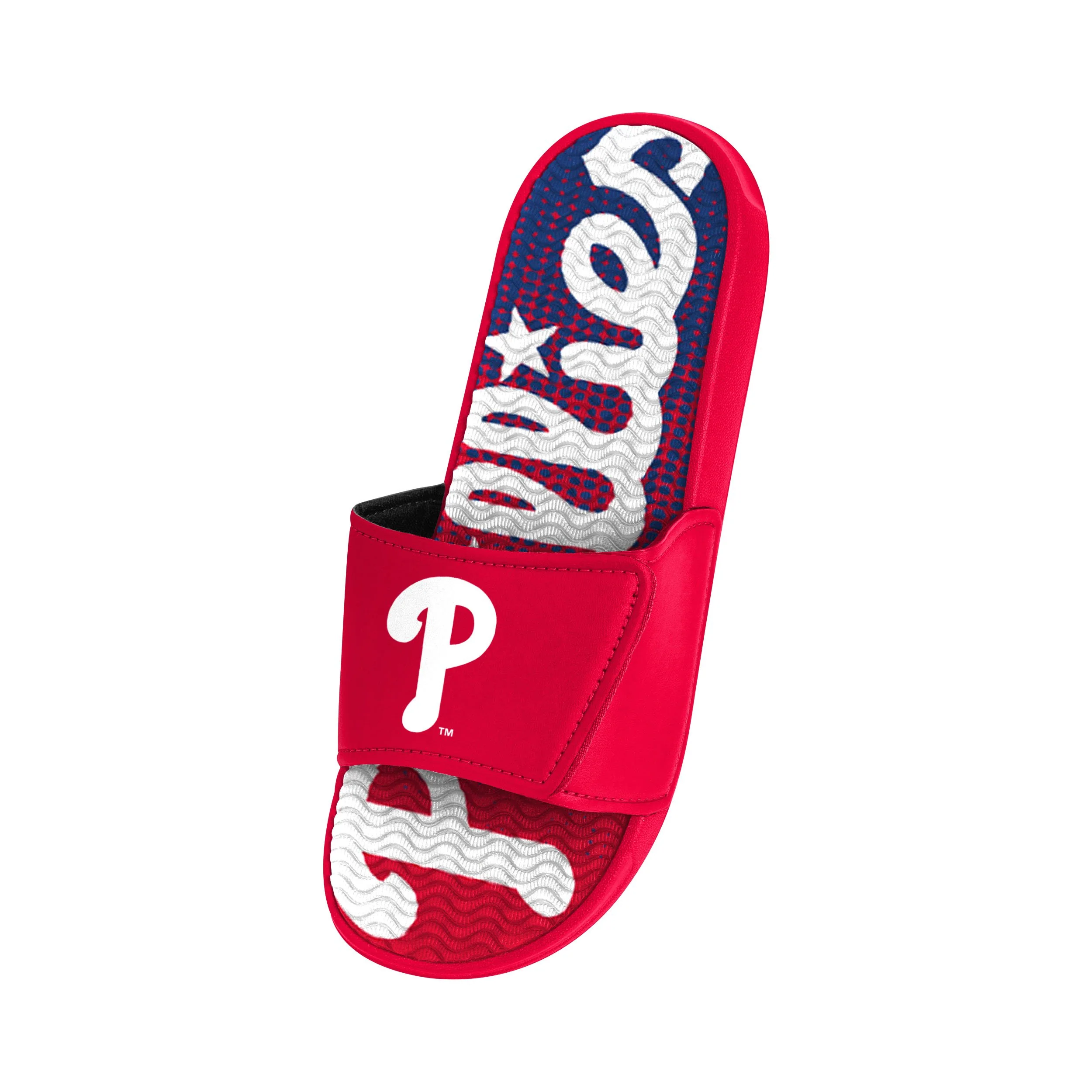 Philadelphia Phillies MLB Mens Gradient Wordmark Gel Slide - Image 3