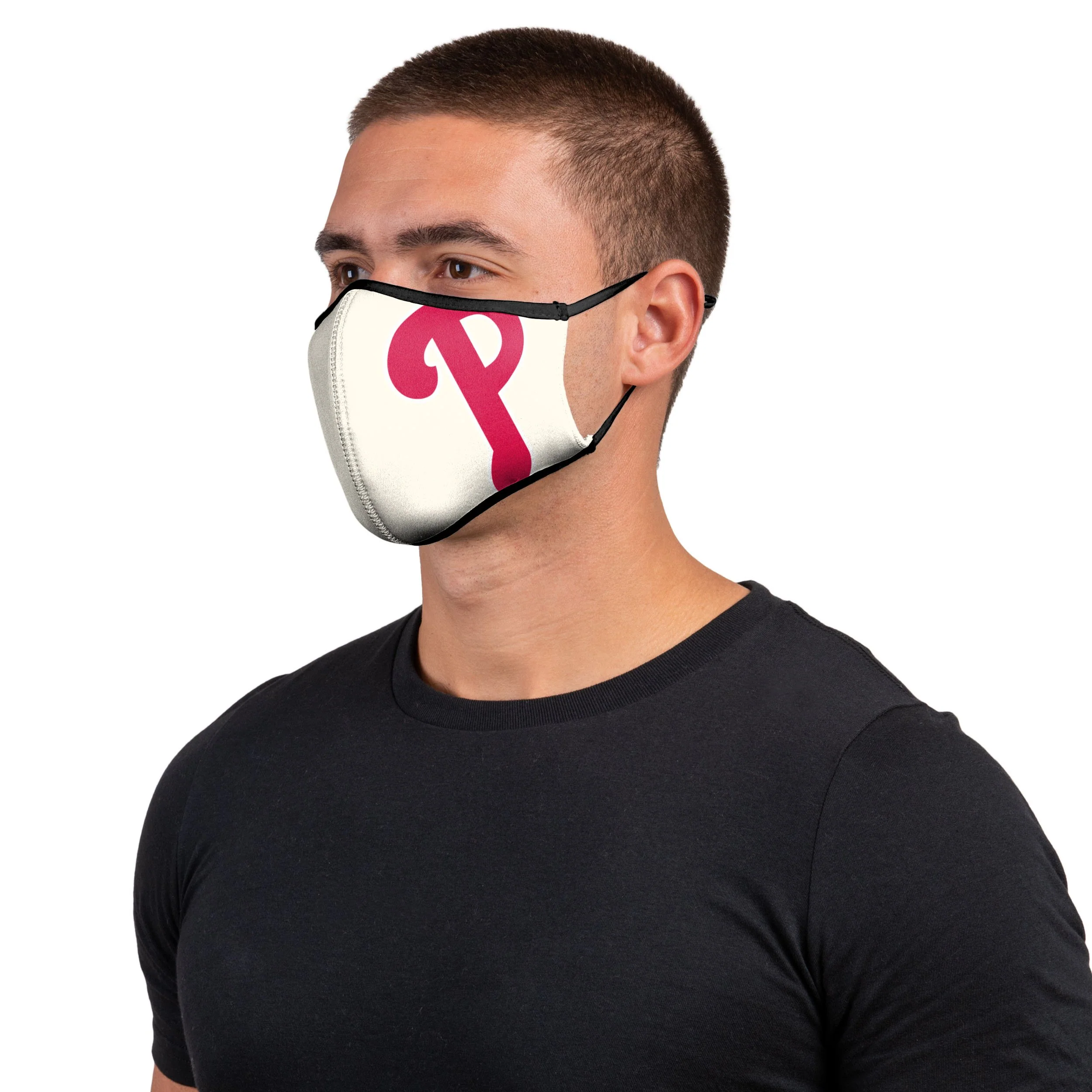 Philadelphia Phillies MLB On-Field Adjustable Cream Sport Face Cover - Image 2