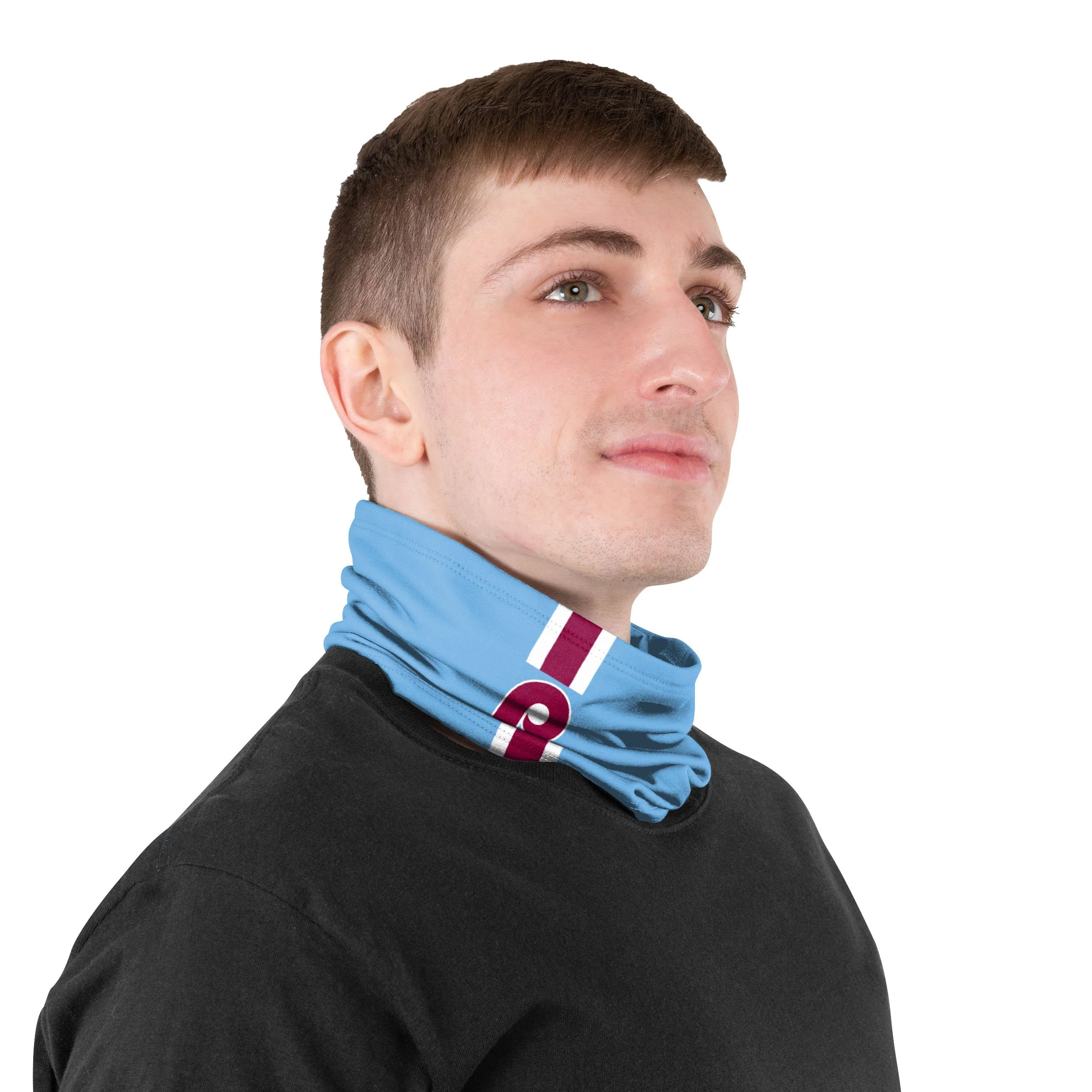 Philadelphia Phillies MLB On-Field Baby Blue UV Gaiter Scarf - Image 4
