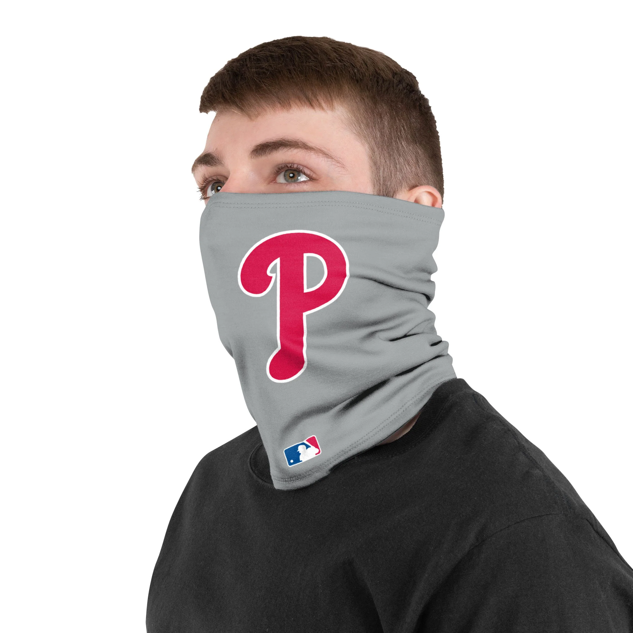Philadelphia Phillies MLB On-Field Gray UV Gaiter Scarf - Image 3
