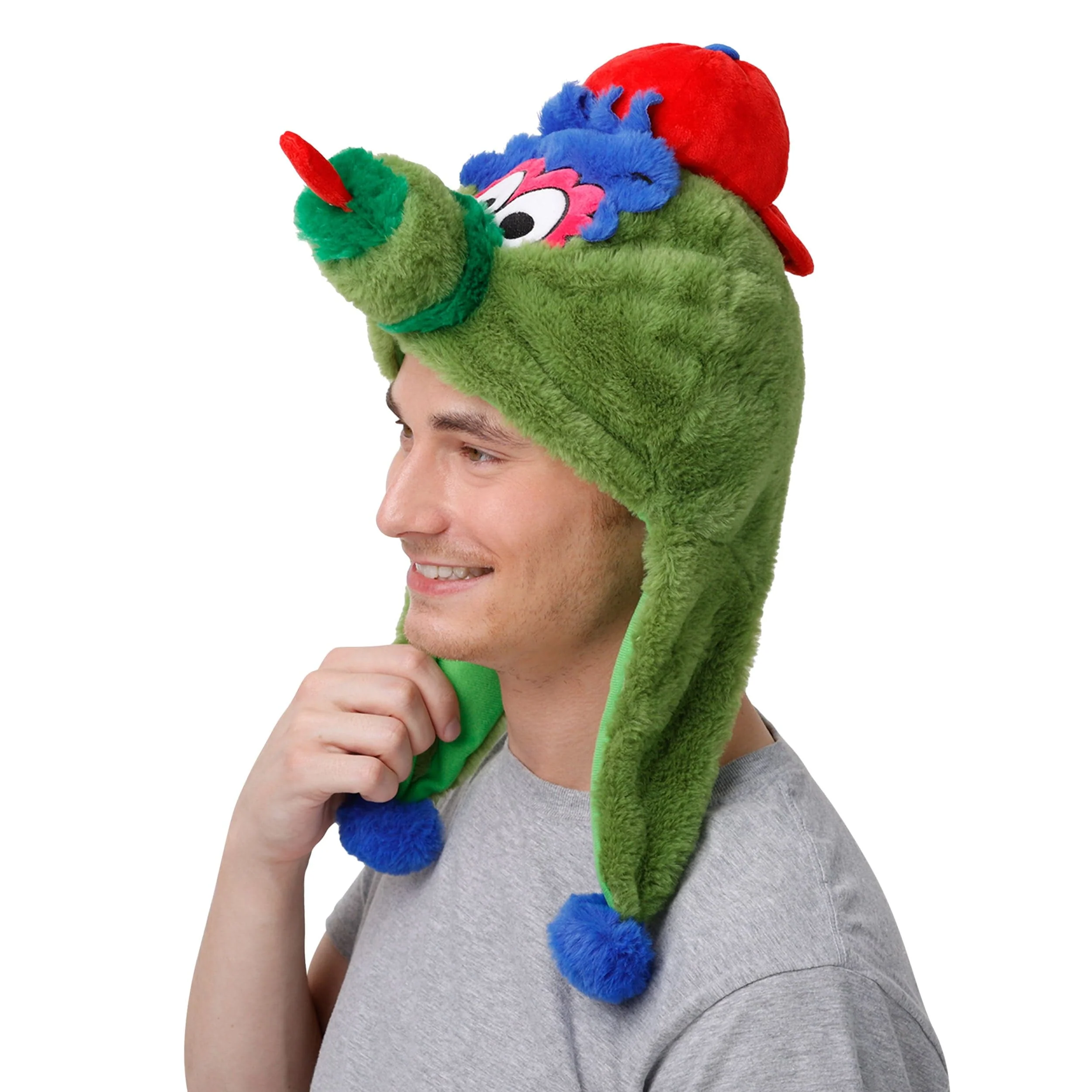 Philadelphia Phillies MLB Phillie Phanatic Mascot Plush Hat - Image 3