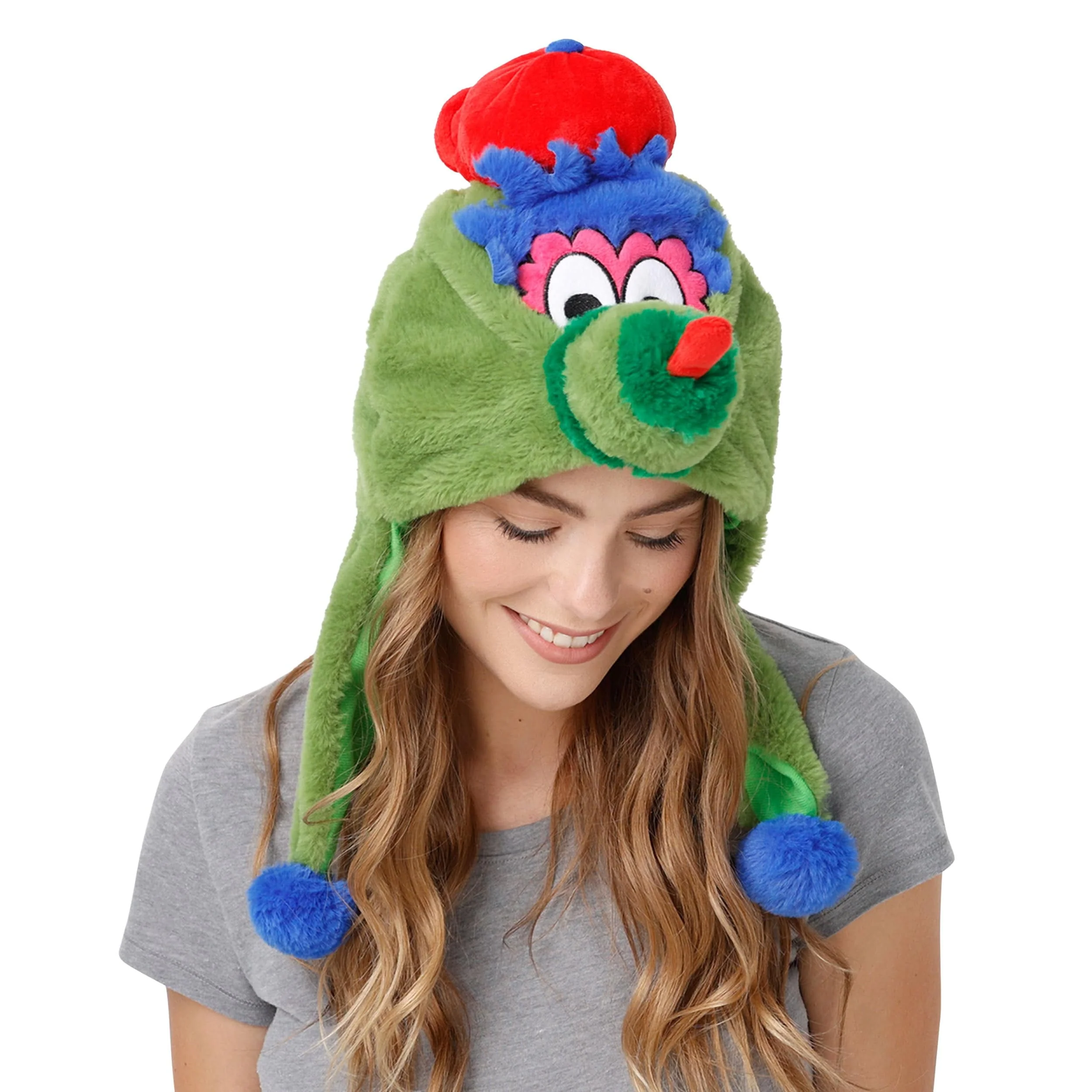 Philadelphia Phillies MLB Phillie Phanatic Mascot Plush Hat - Image 4