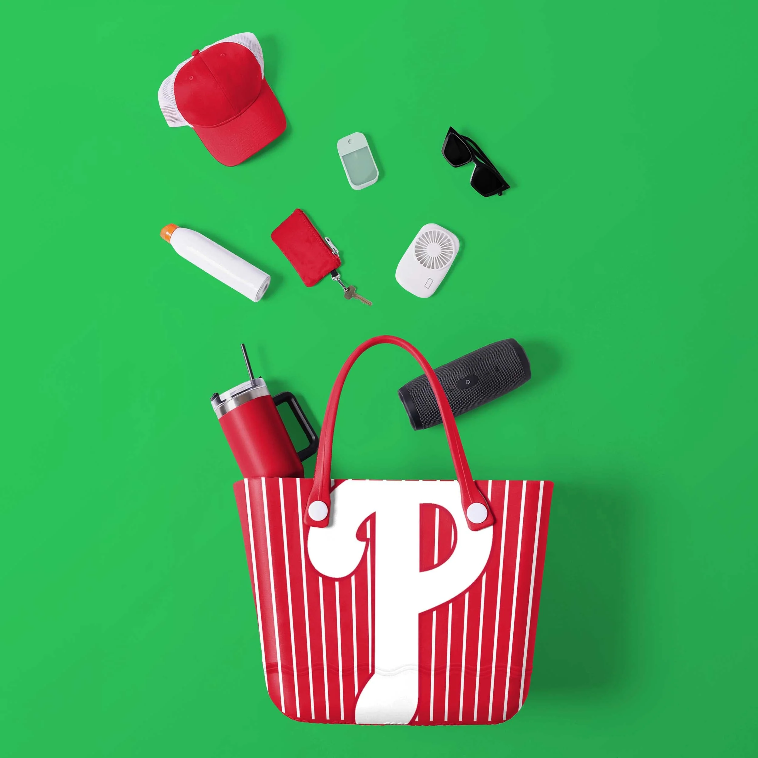 Philadelphia Phillies MLB Pinstripe Tailgate Tote Bag - Image 2