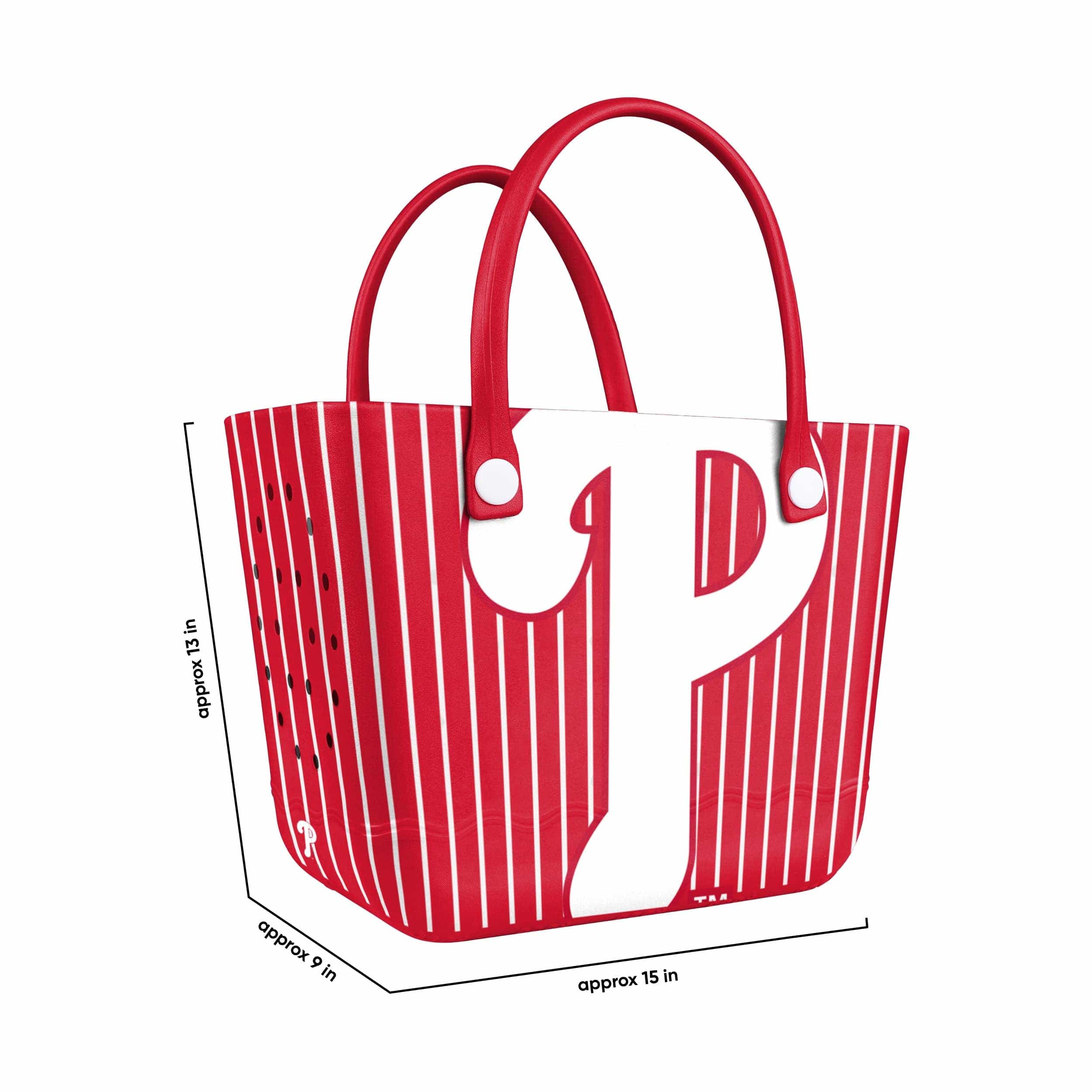 Philadelphia Phillies MLB Pinstripe Tailgate Tote Bag - Image 3