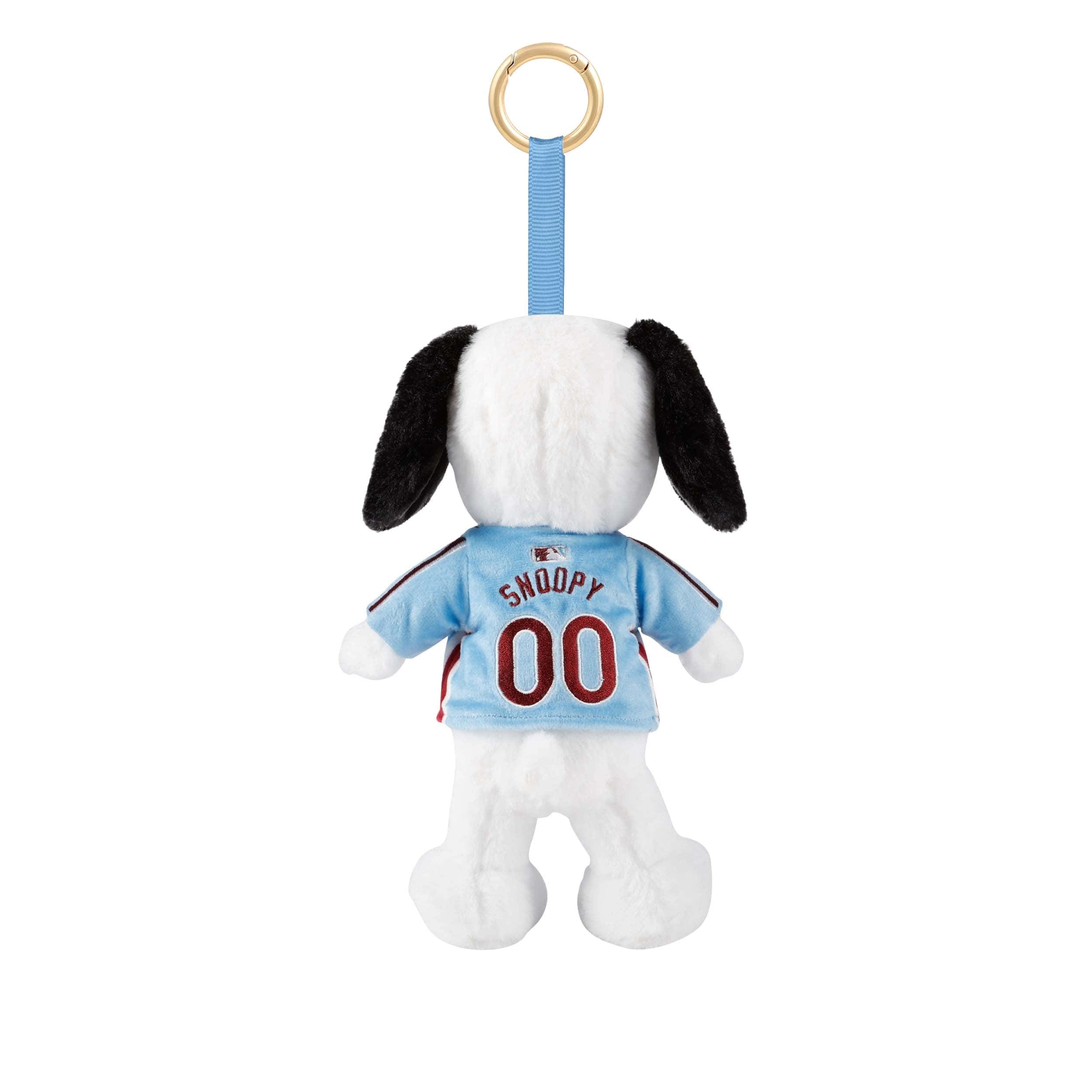 Philadelphia Phillies MLB Plush Snoopy Peanuts Bag Charm Keychain - Image 3