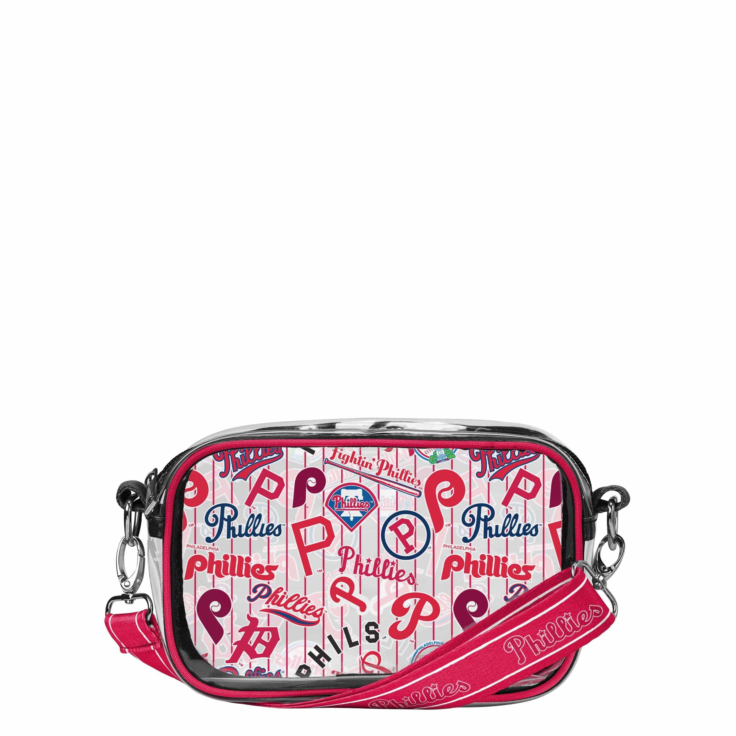 Philadelphia Phillies MLB Repeat Retro Print Clear Crossbody Bag