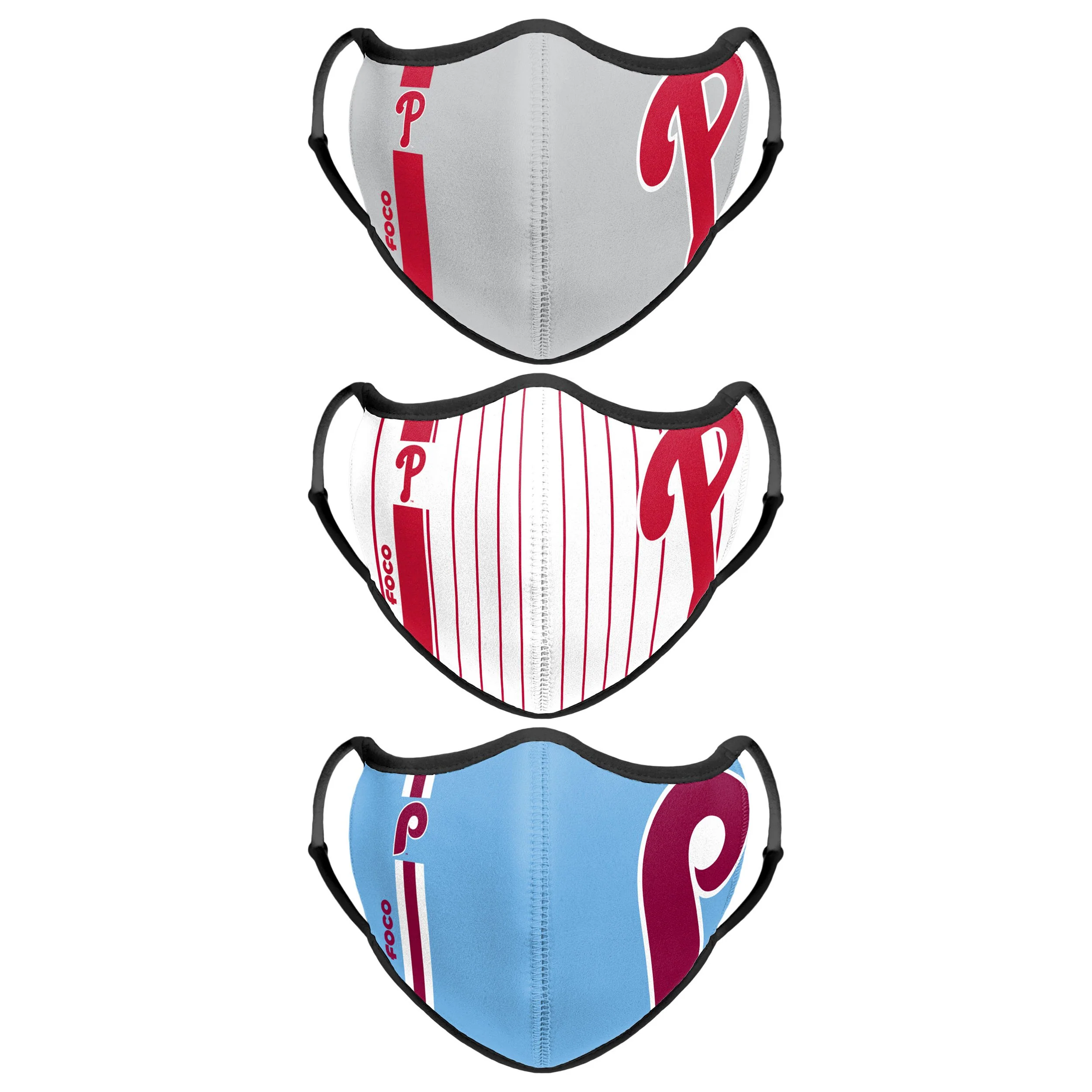 Philadelphia Phillies MLB Sport 3 Pack Face Cover