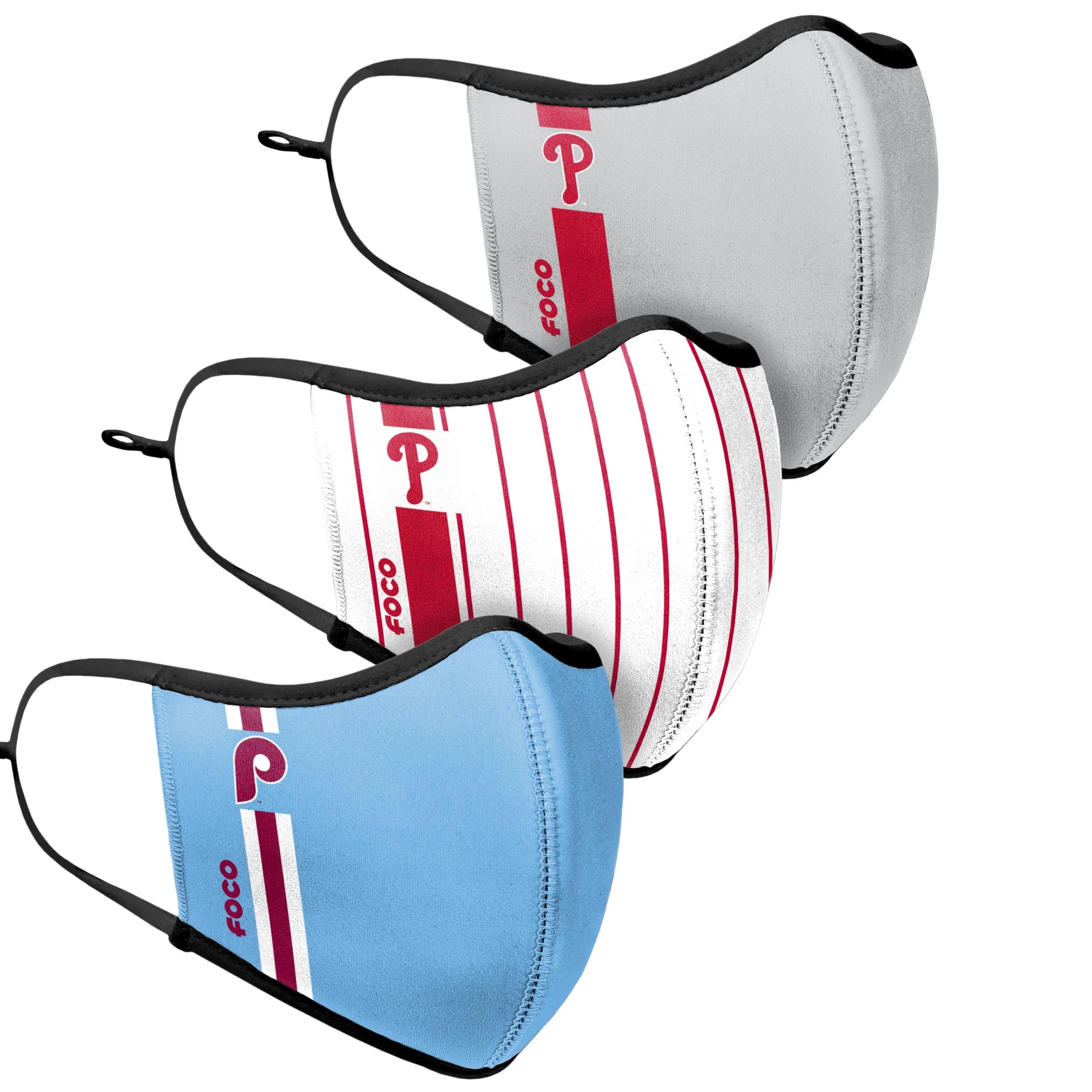 Philadelphia Phillies MLB Sport 3 Pack Face Cover - Image 3