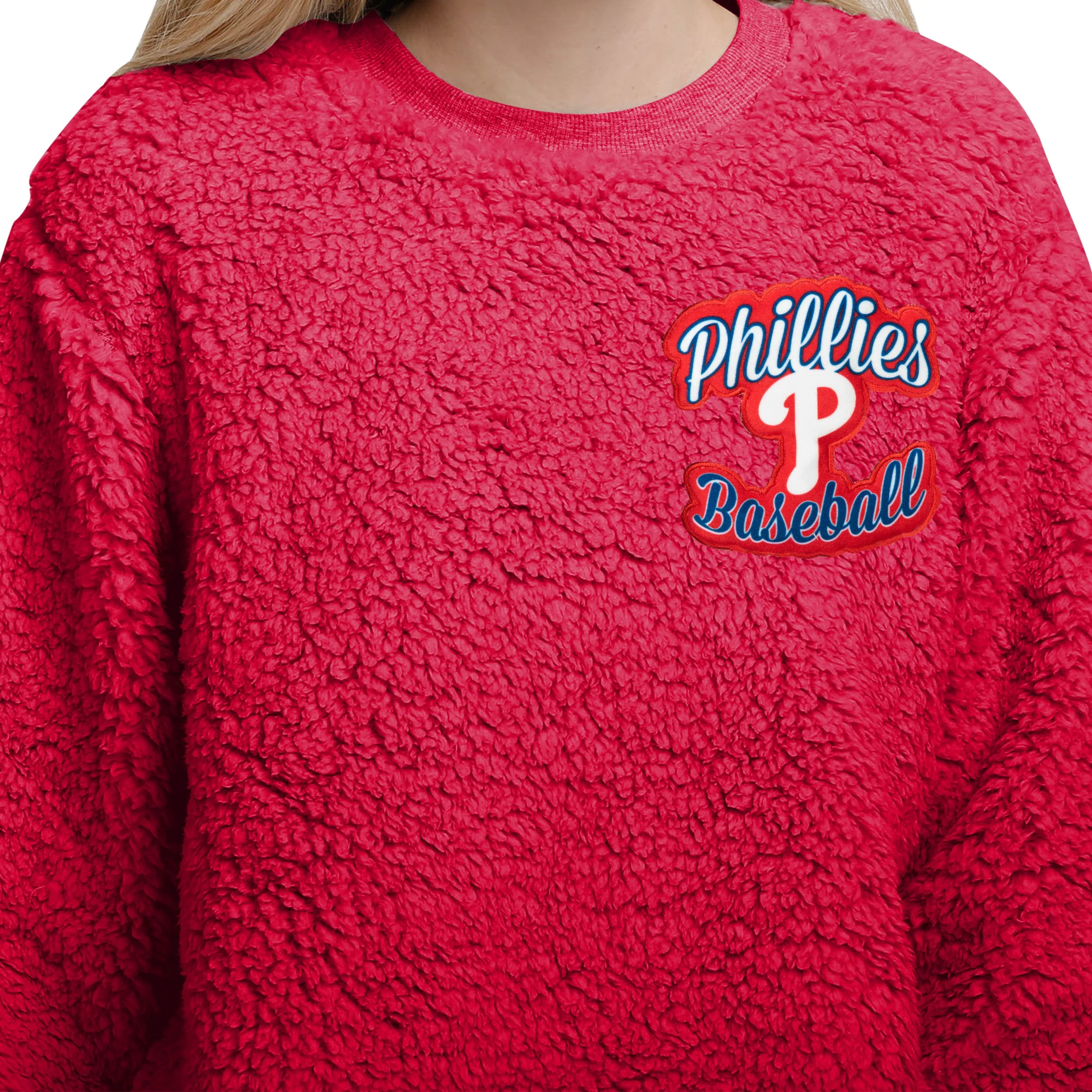 Philadelphia Phillies MLB Womens Sherpa Lounge Set - Image 3