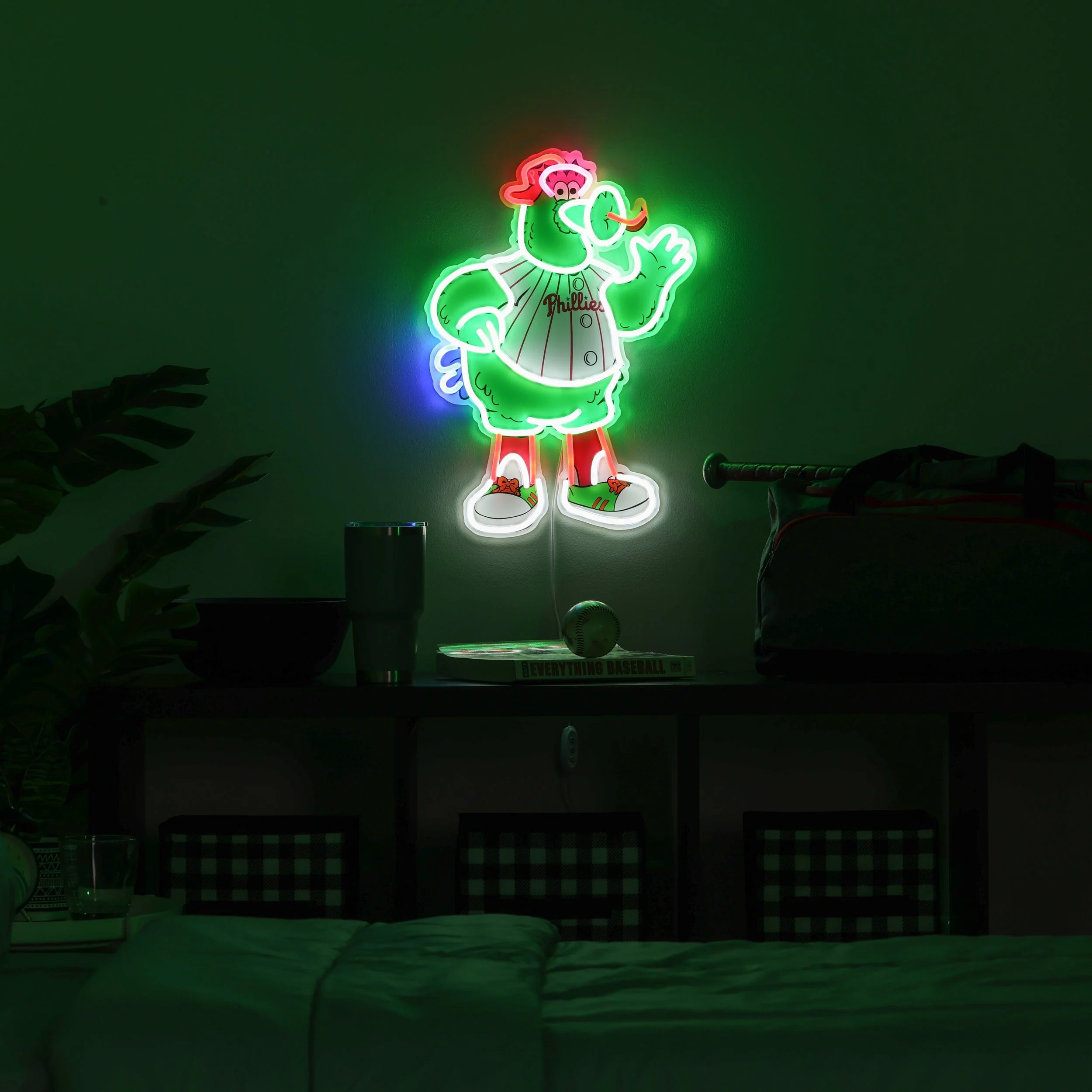 Phillie Phanatic Philadelphia Phillies MLB LED Neon Light Up Mascot Sign - Image 3