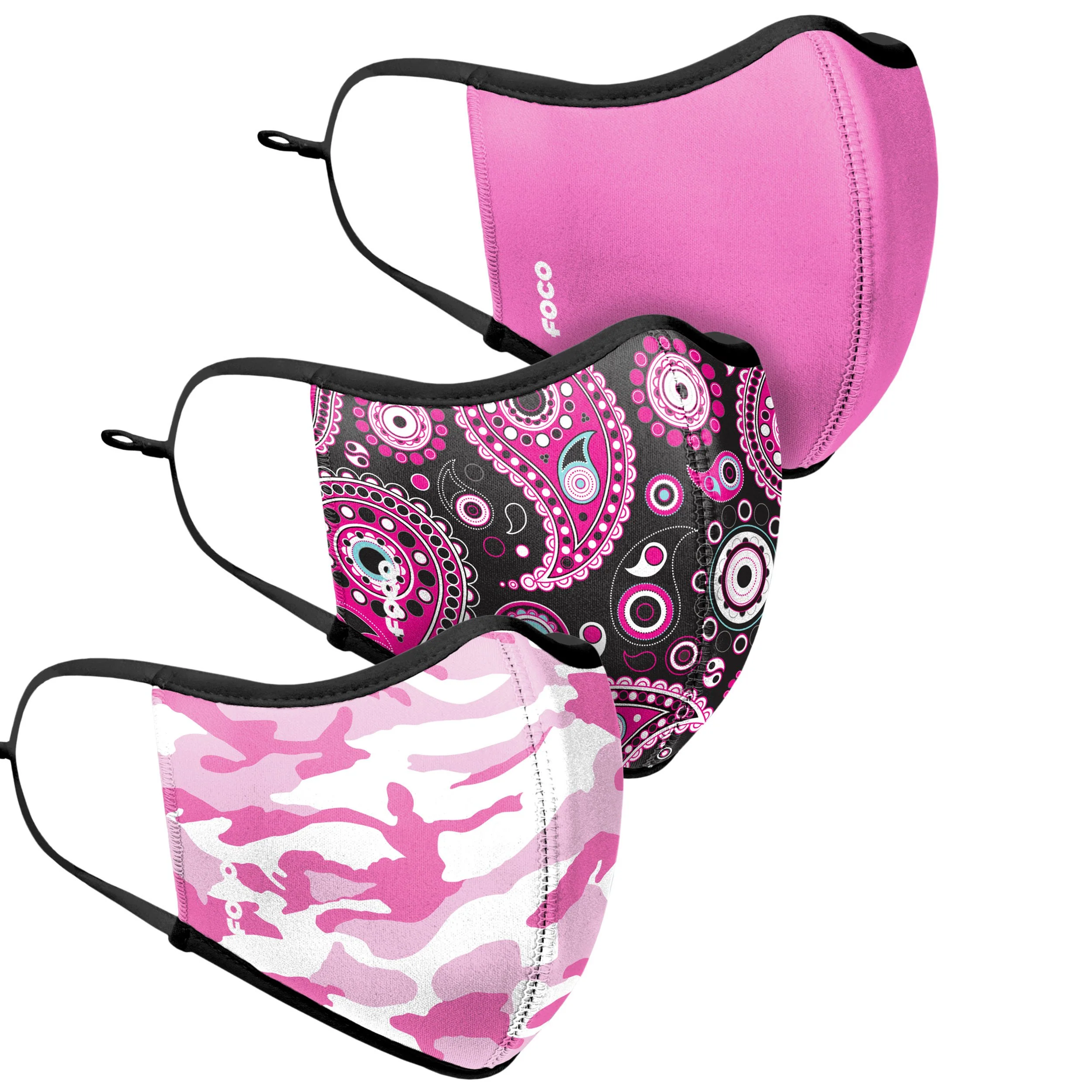 Pink Patterns Sport 3 Pack Face Cover - Image 3