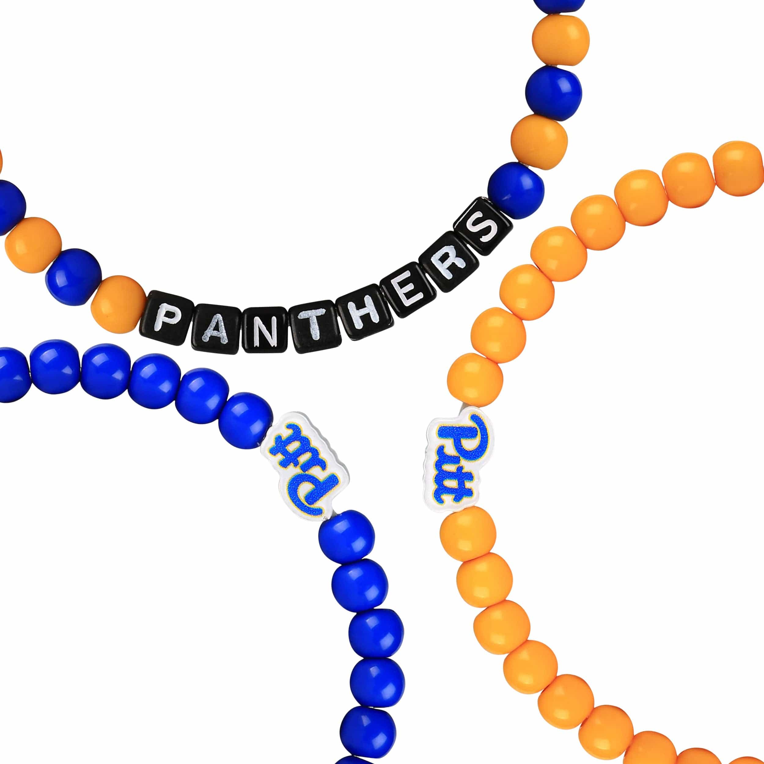 Pittsburgh Panthers NCAA 3 Pack Beaded Friendship Bracelet - Image 2