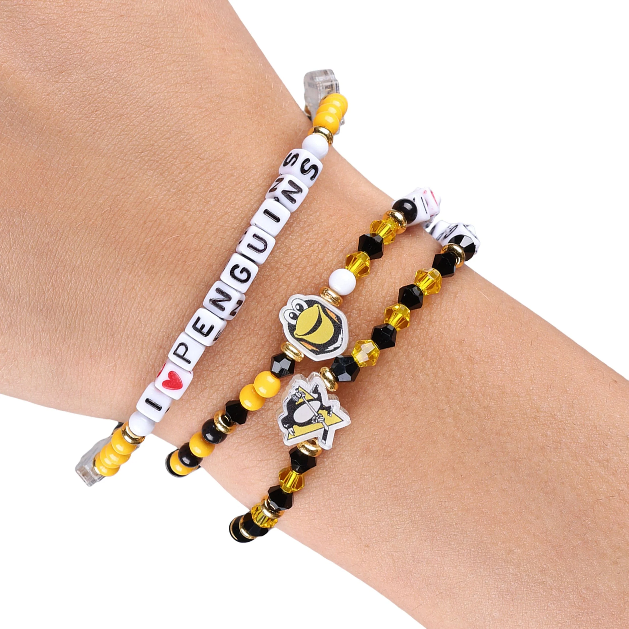 Pittsburgh Penguins NHL 3 Pack Friendship Bracelet - Image 4