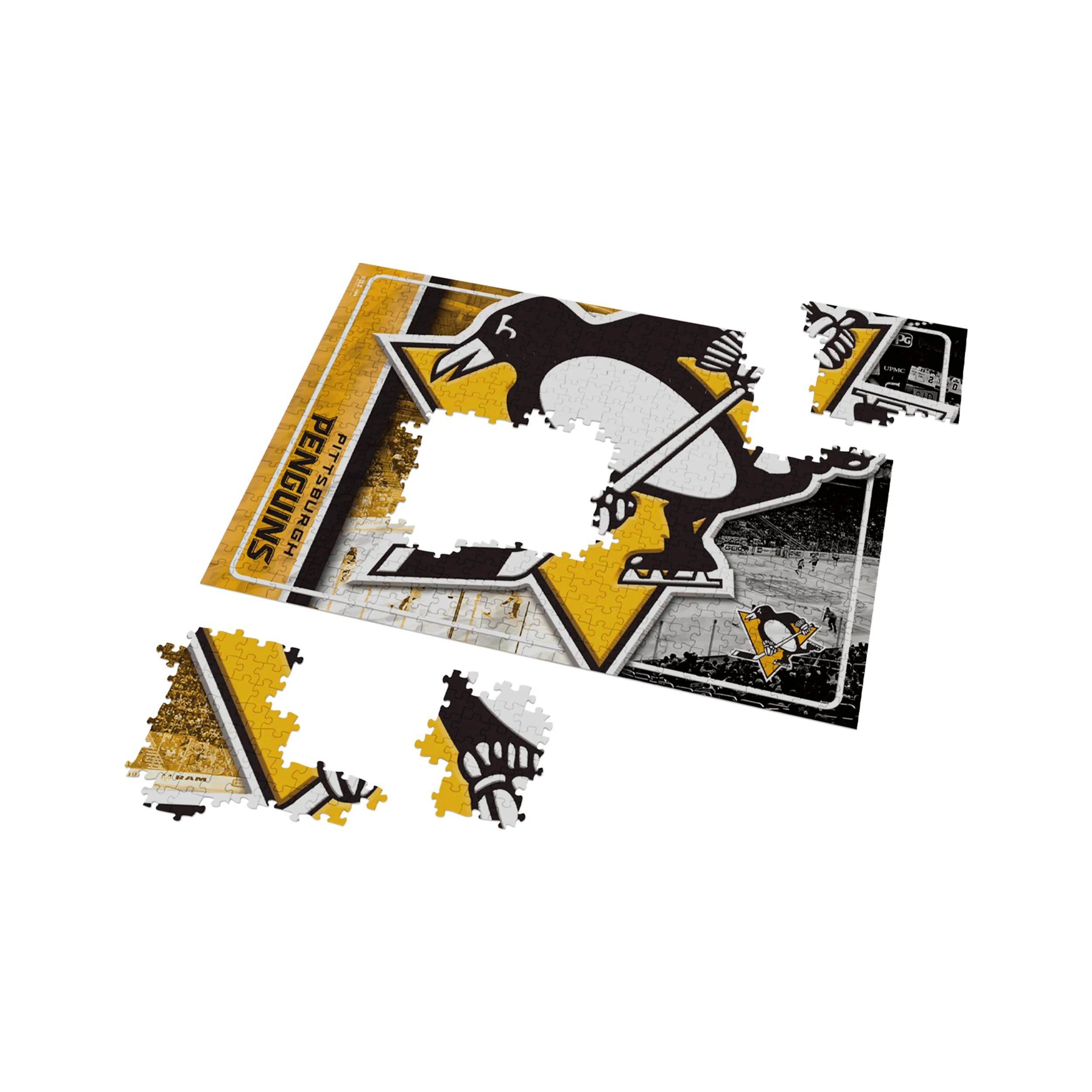 Pittsburgh Penguins NHL Big Logo 500 Piece Jigsaw Puzzle PZLZ - Image 3