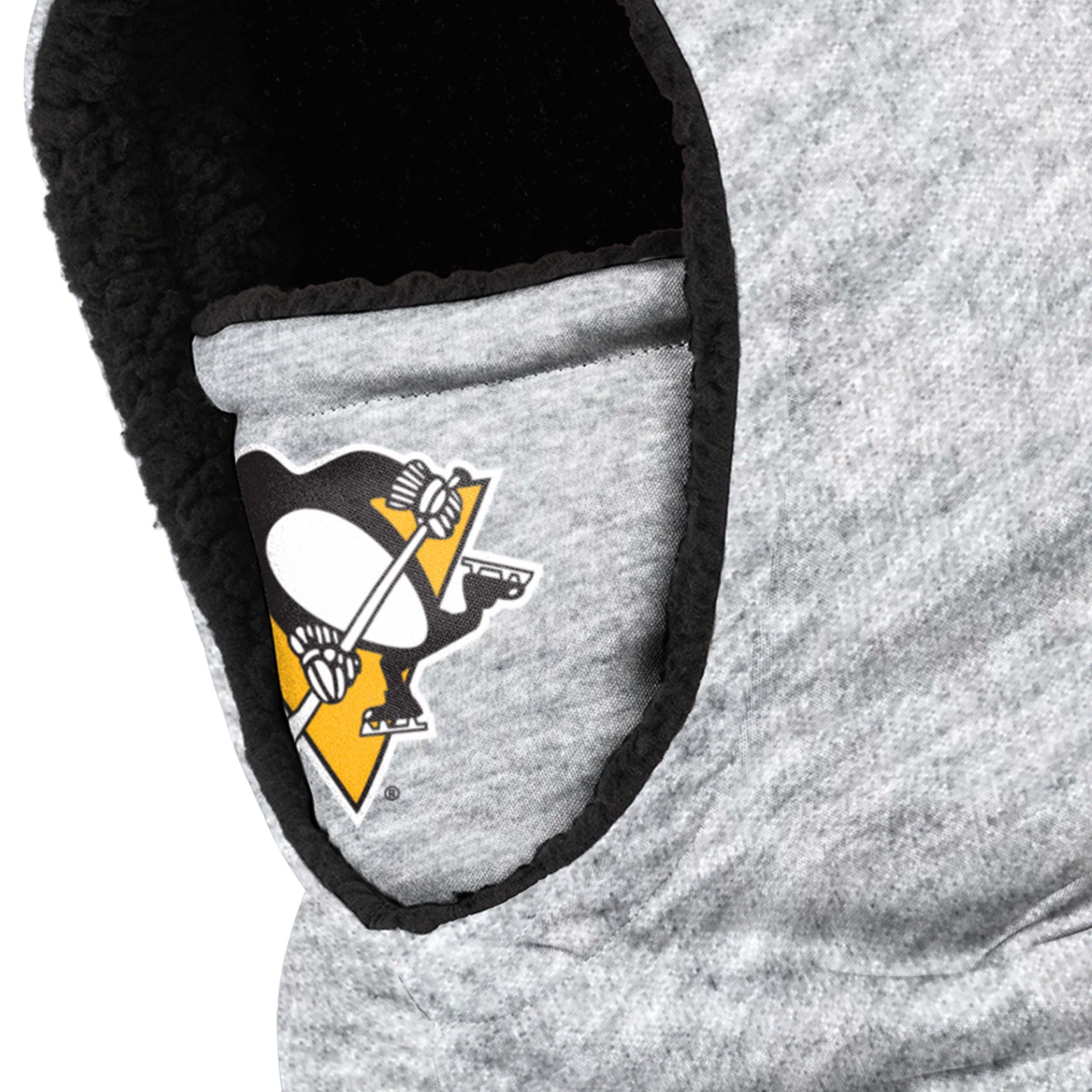 Pittsburgh Penguins NHL Heather Grey Big Logo Hooded Gaiter - Image 3