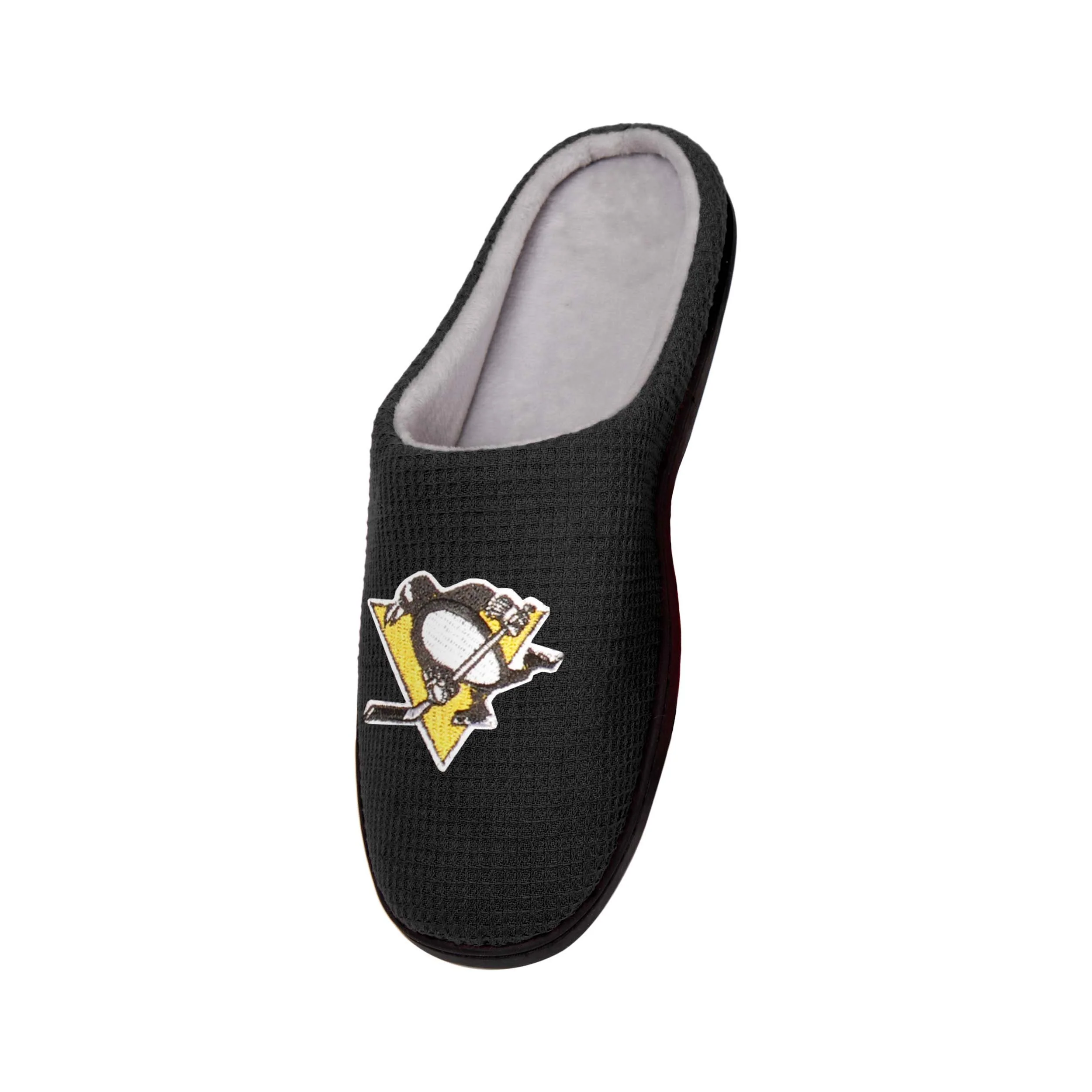 Pittsburgh Penguins NHL Mens Memory Foam Slide Slippers - Image 3