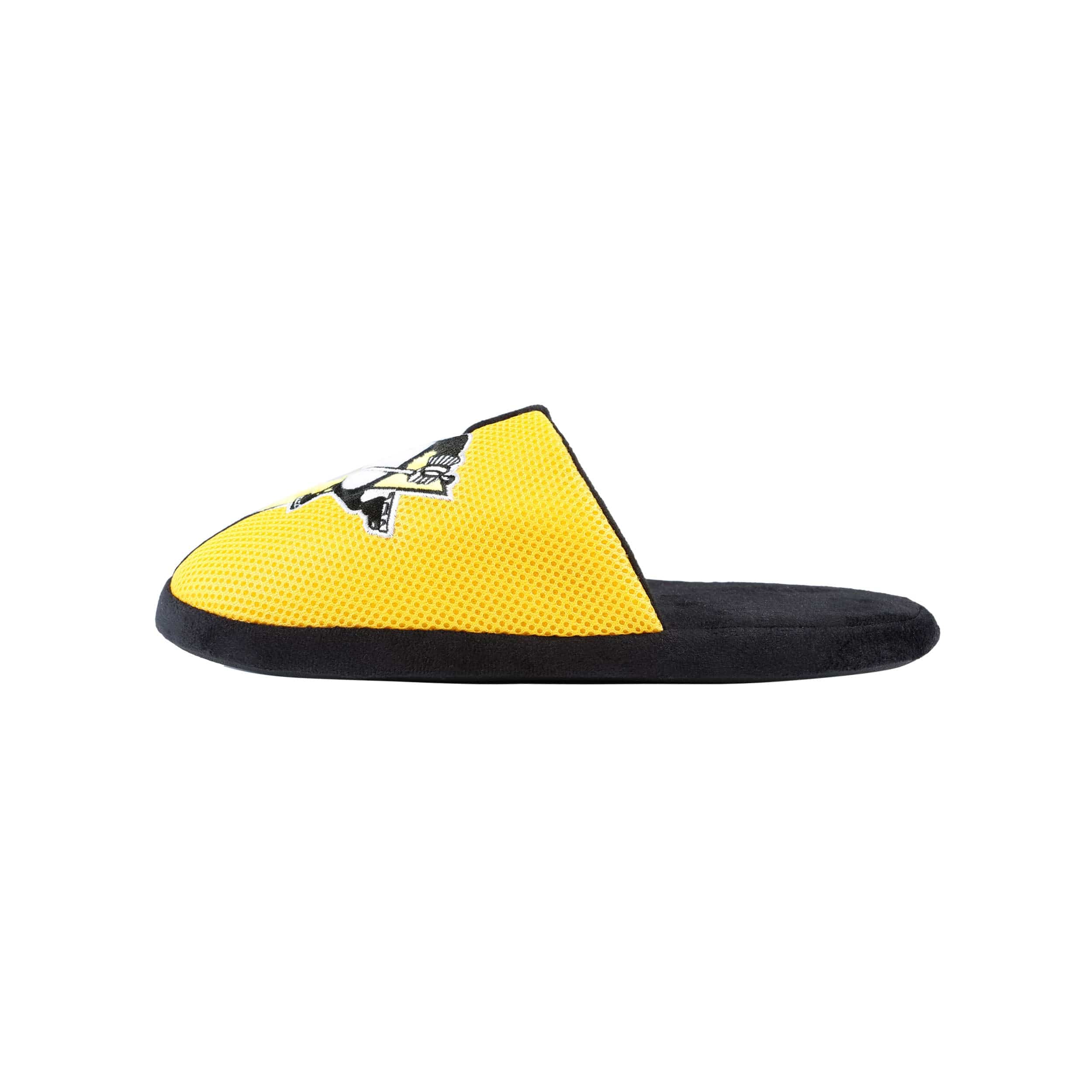 Pittsburgh Penguins NHL Mens Team Logo Staycation Slippers - Image 2
