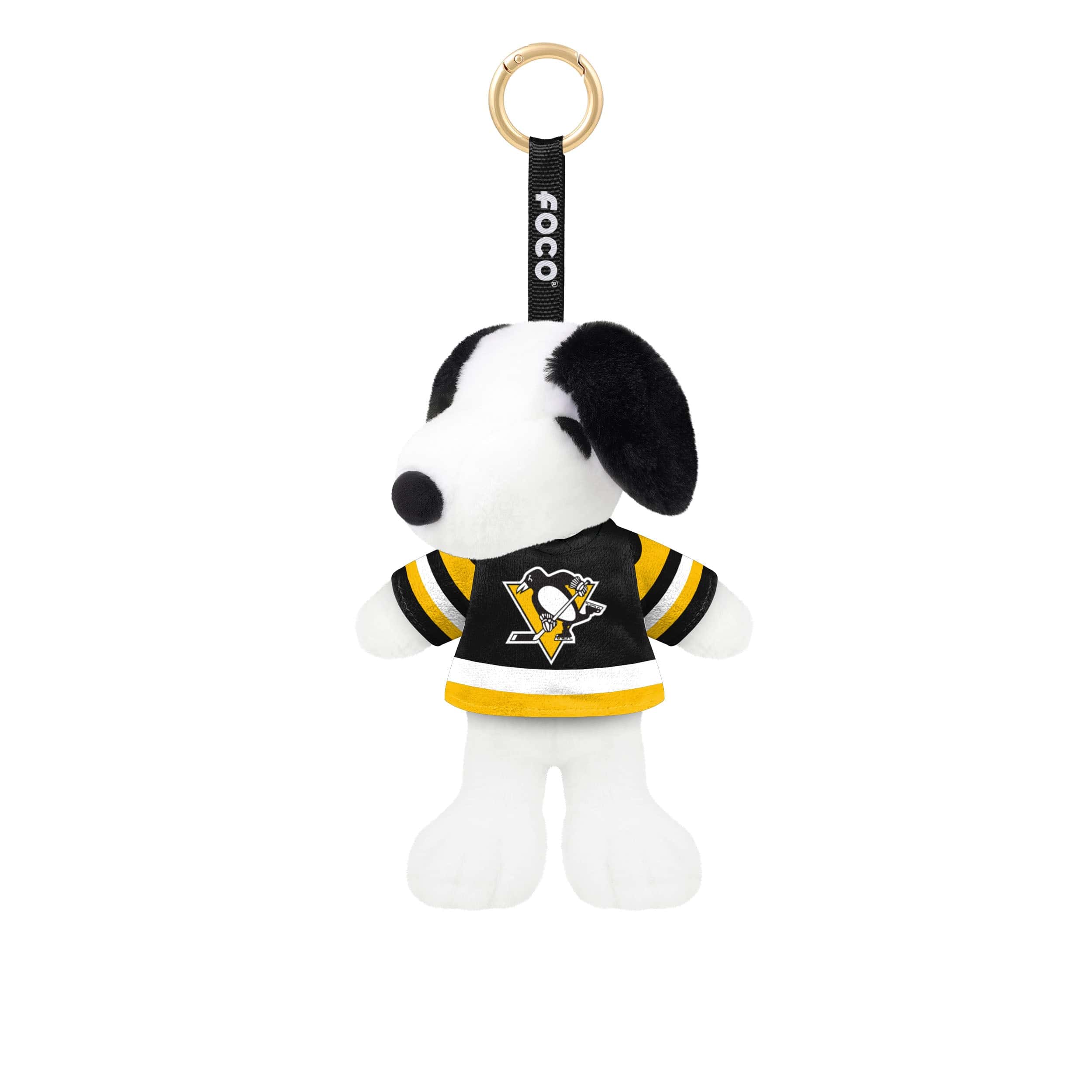 Pittsburgh Penguins NHL Plush Snoopy Peanuts Bag Charm Keychain (PREORDER - SHIPS LATE JUNE)