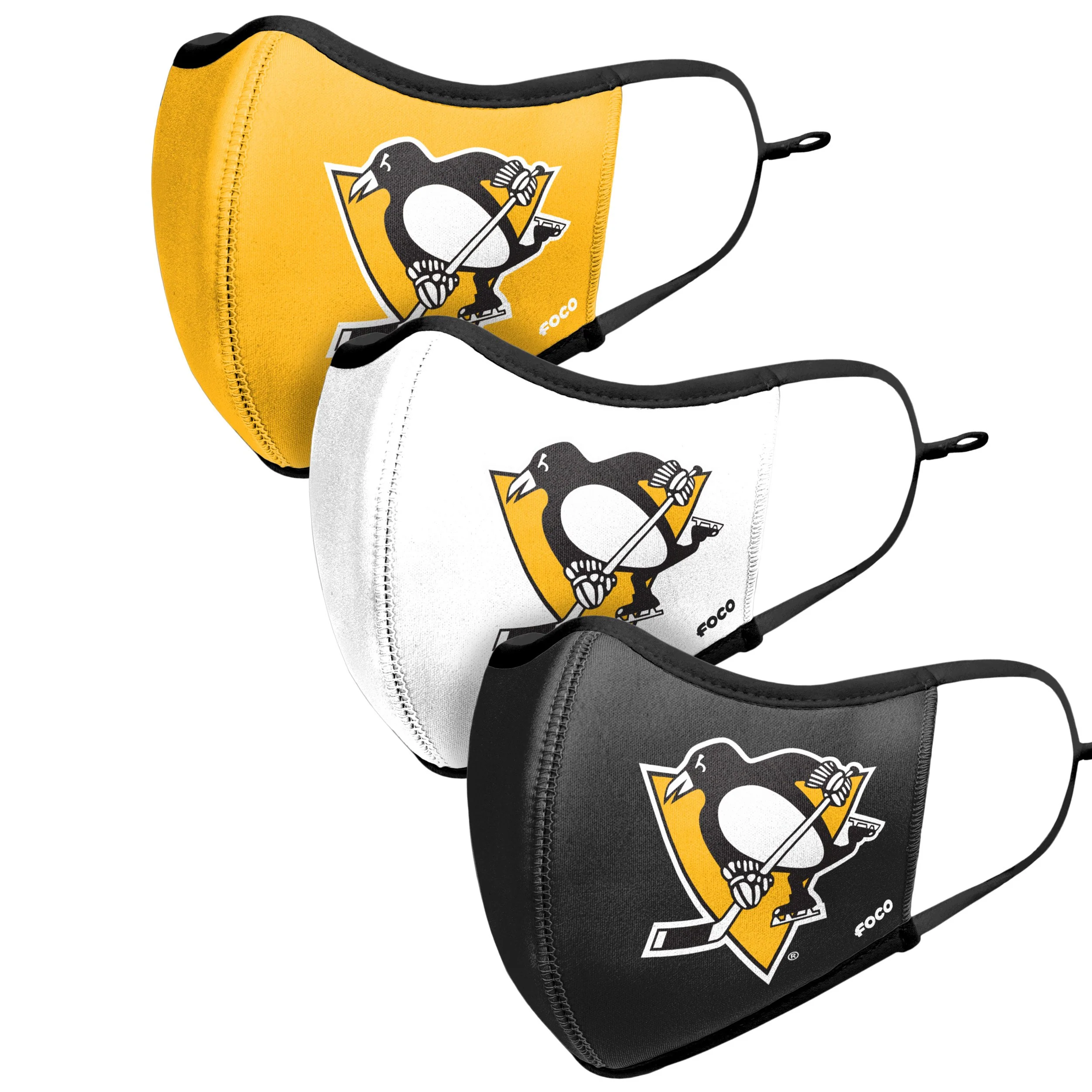 Pittsburgh Penguins NHL Sport 3 Pack Face Cover - Image 4