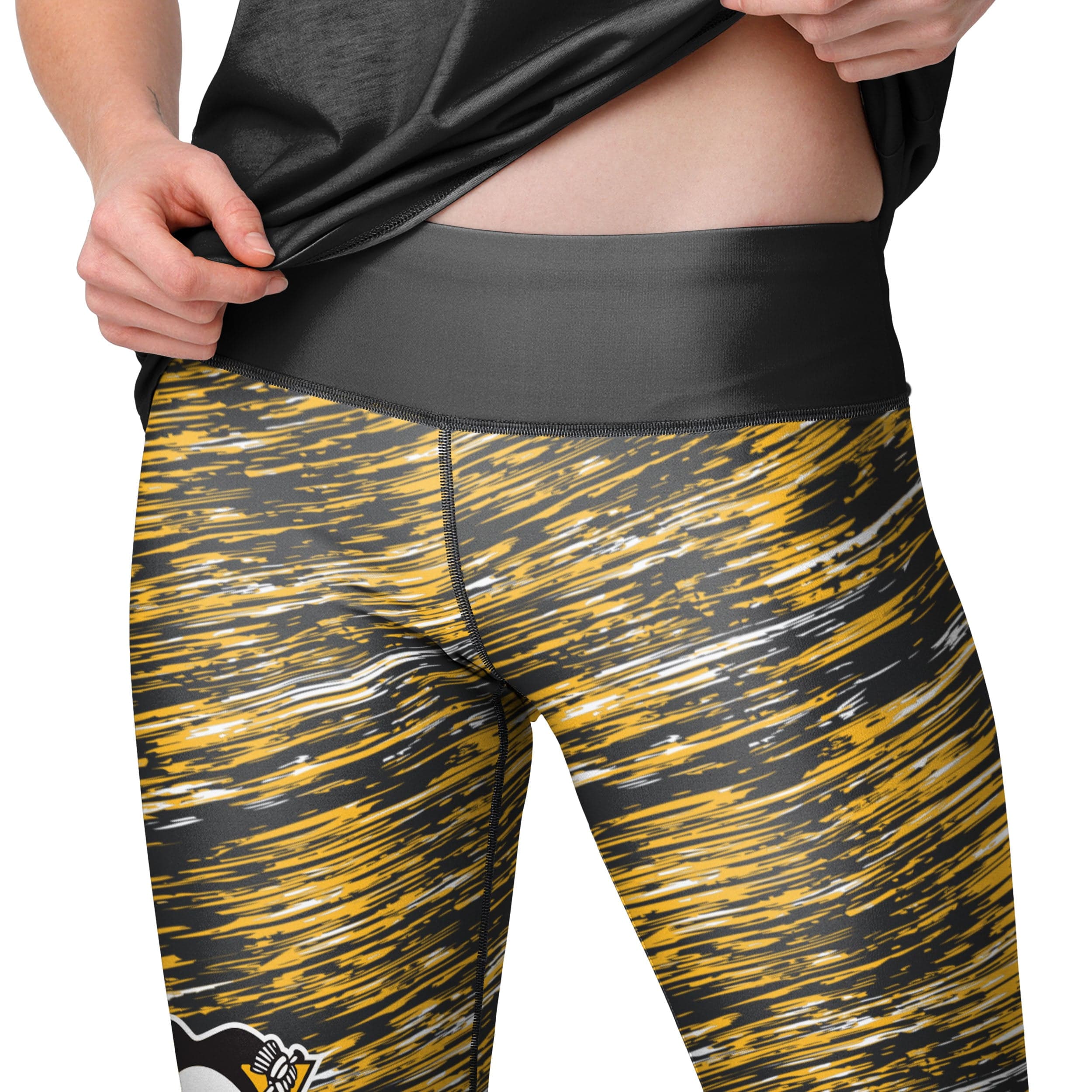 Pittsburgh Penguins NHL Womens Static Rain Leggings - Image 3