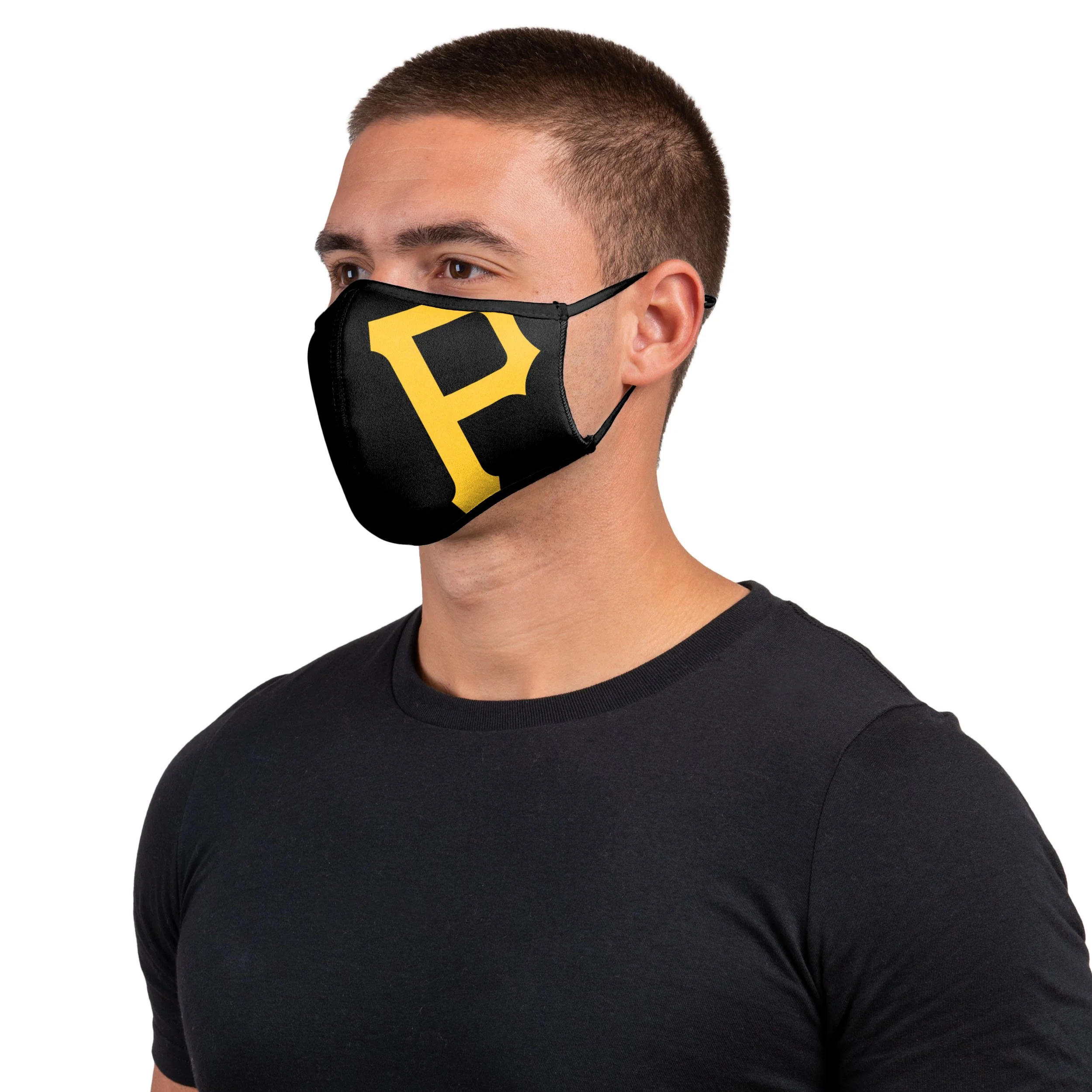 Pittsburgh Pirates MLB On-Field Adjustable Black Sport Face Cover - Image 2