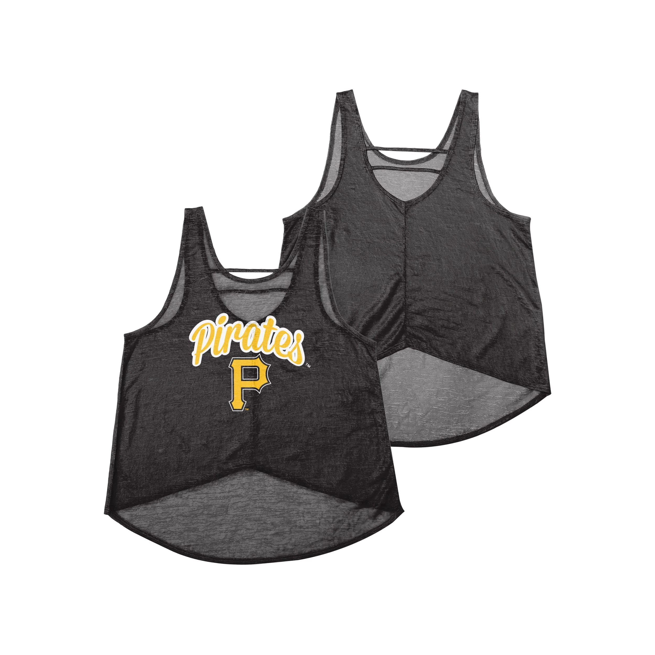 Pittsburgh Pirates MLB Womens Burn Out Sleeveless Top