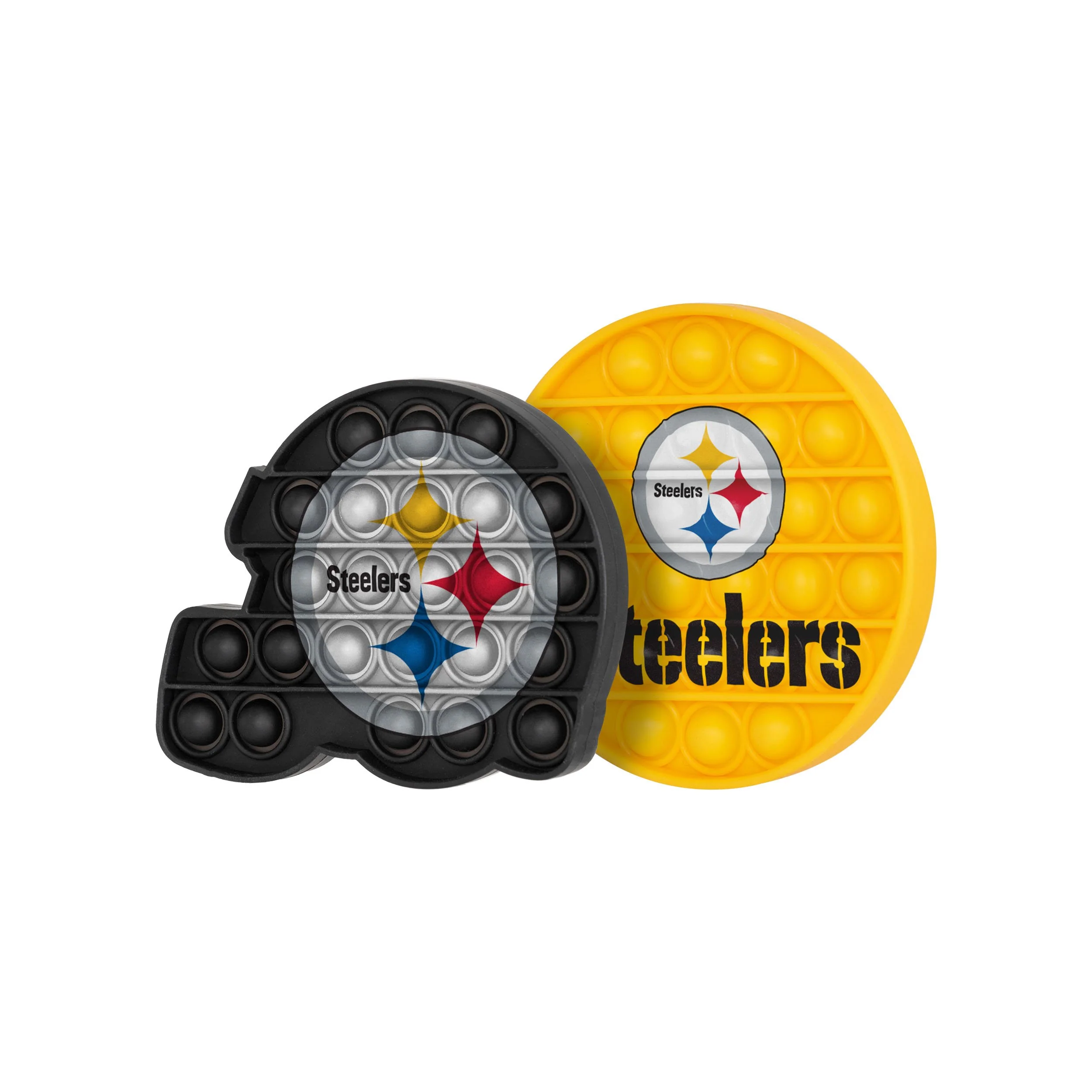 Pittsburgh Steelers NFL 2 Pack Helmet & Circle Push-Itz Fidget