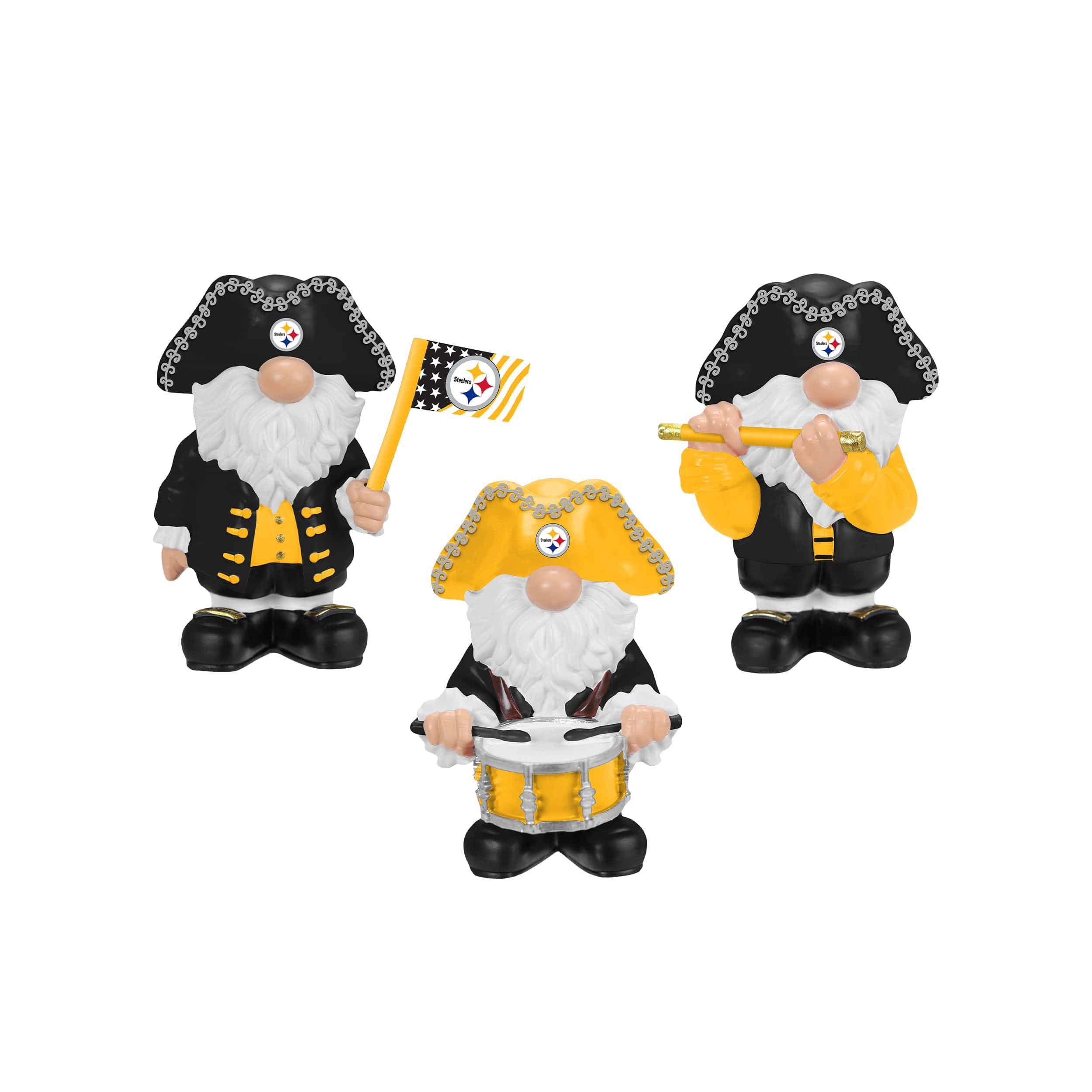 Pittsburgh Steelers NFL 3 Pack Americana Mini Gnome Set