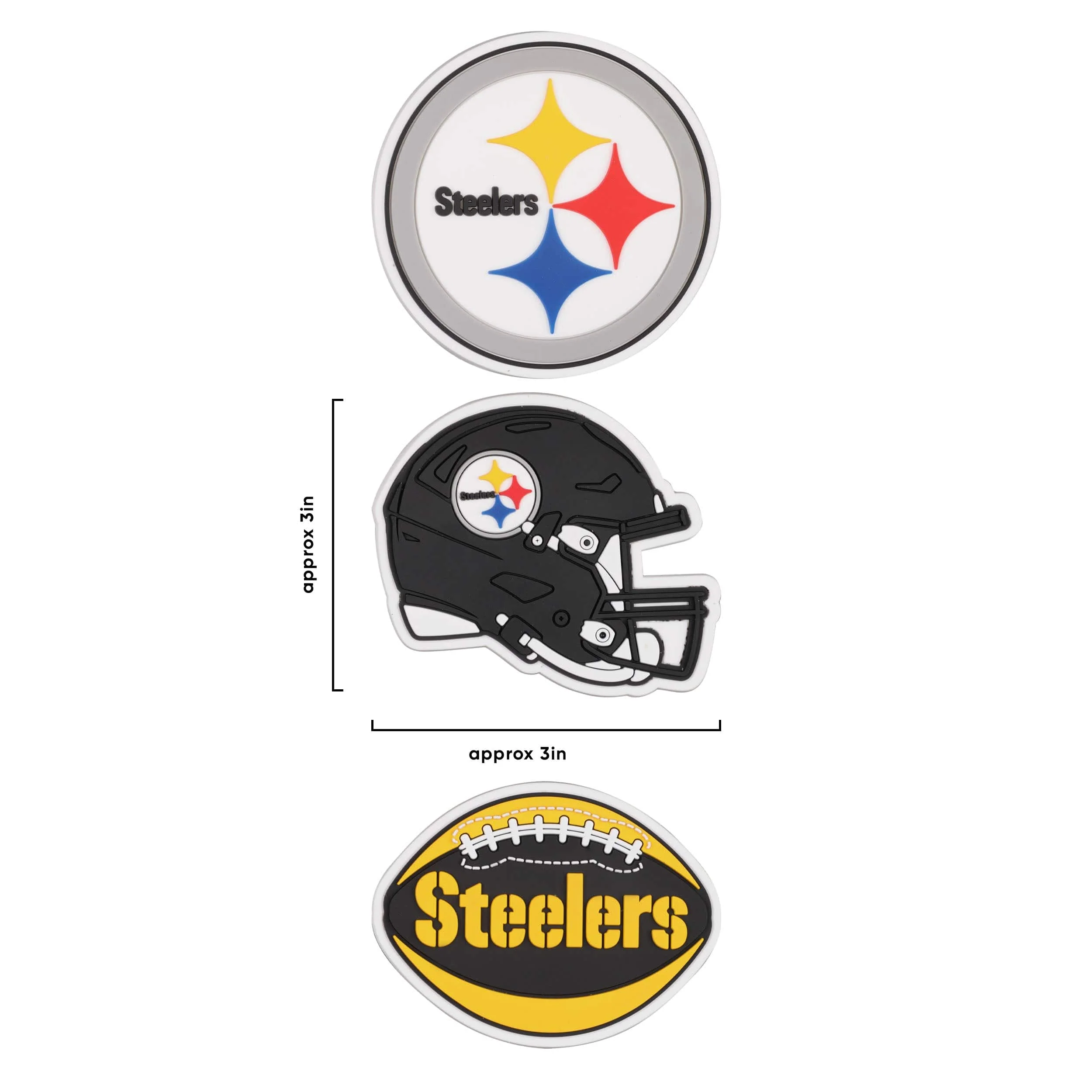 Pittsburgh Steelers NFL 3 Pack Tailgate Tote Charms - Image 4